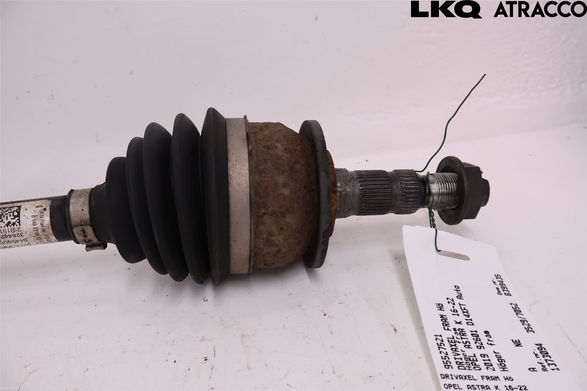 Opel ASTRA K 16-22 Drivaxel Fram Höger