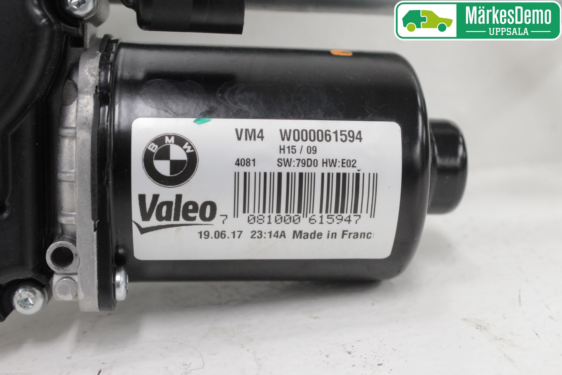 BMW 5 G30/G31/F90 17-23 Torkarmotor Vindruta