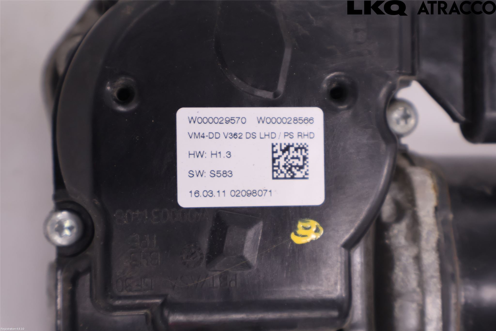 Ford TRANSIT/TOURNEO CUSTOM 13-24 Torkarmotor Vindruta