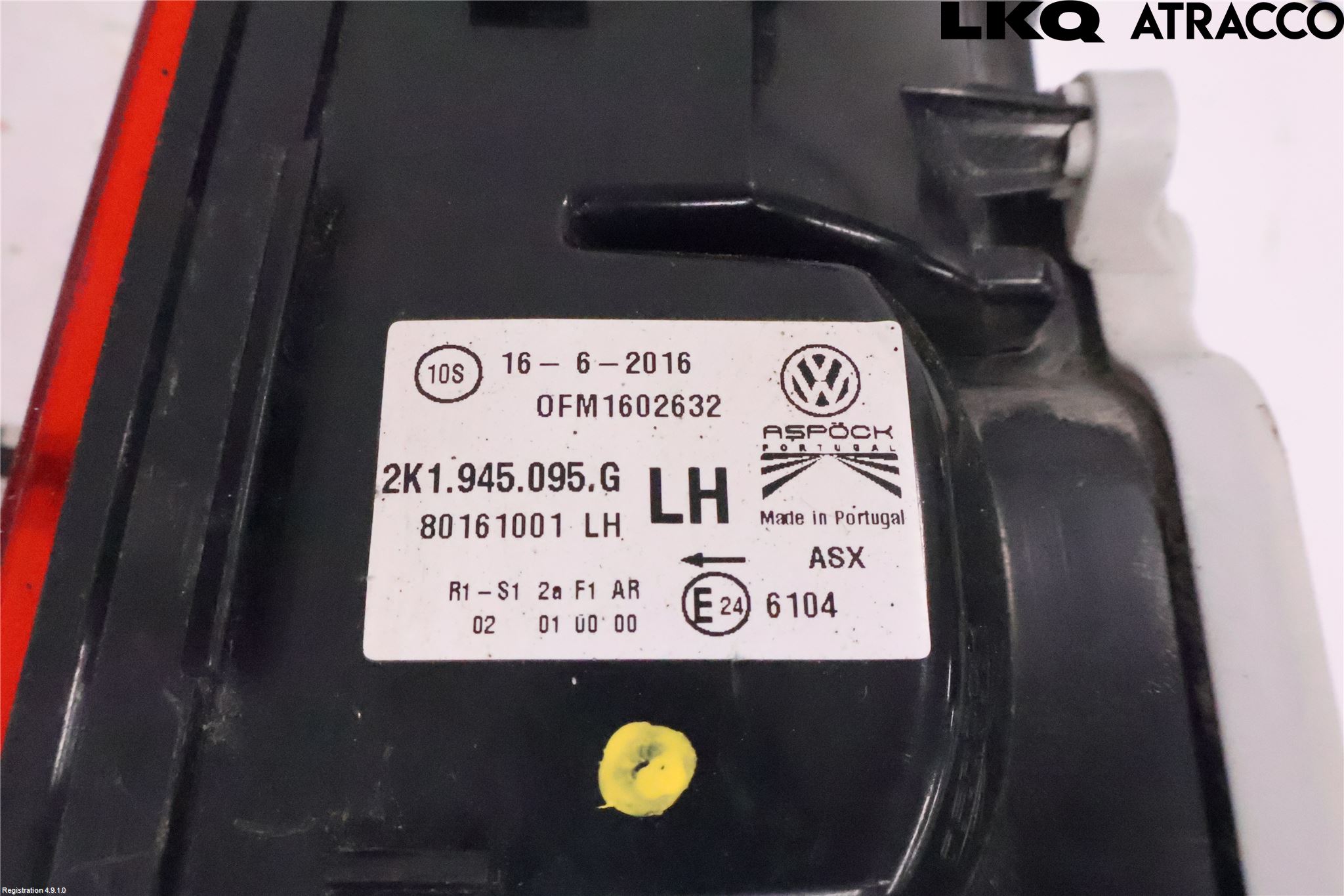 Volkswagen VW CADDY 16-20 Bakljus Vänster