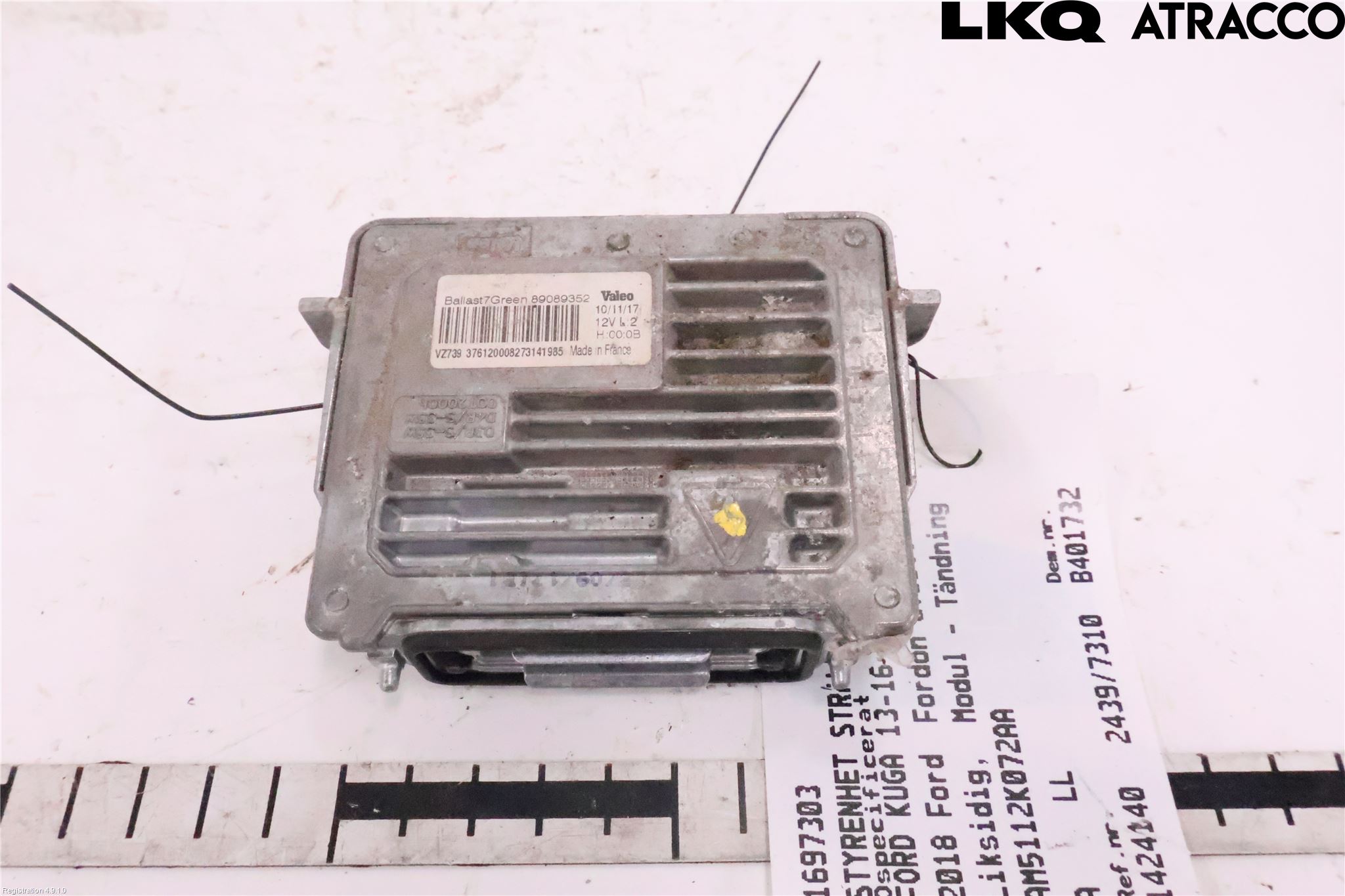 Ford KUGA 13-16 Styrenhet Strålkastare