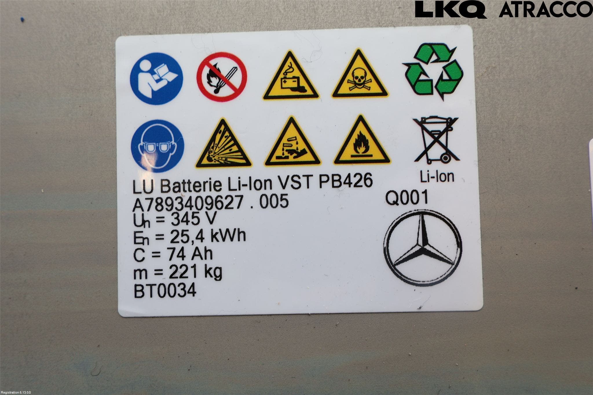 Mercedes-Benz MB E-KLASS (W214) 24- Batteri Högspänning
