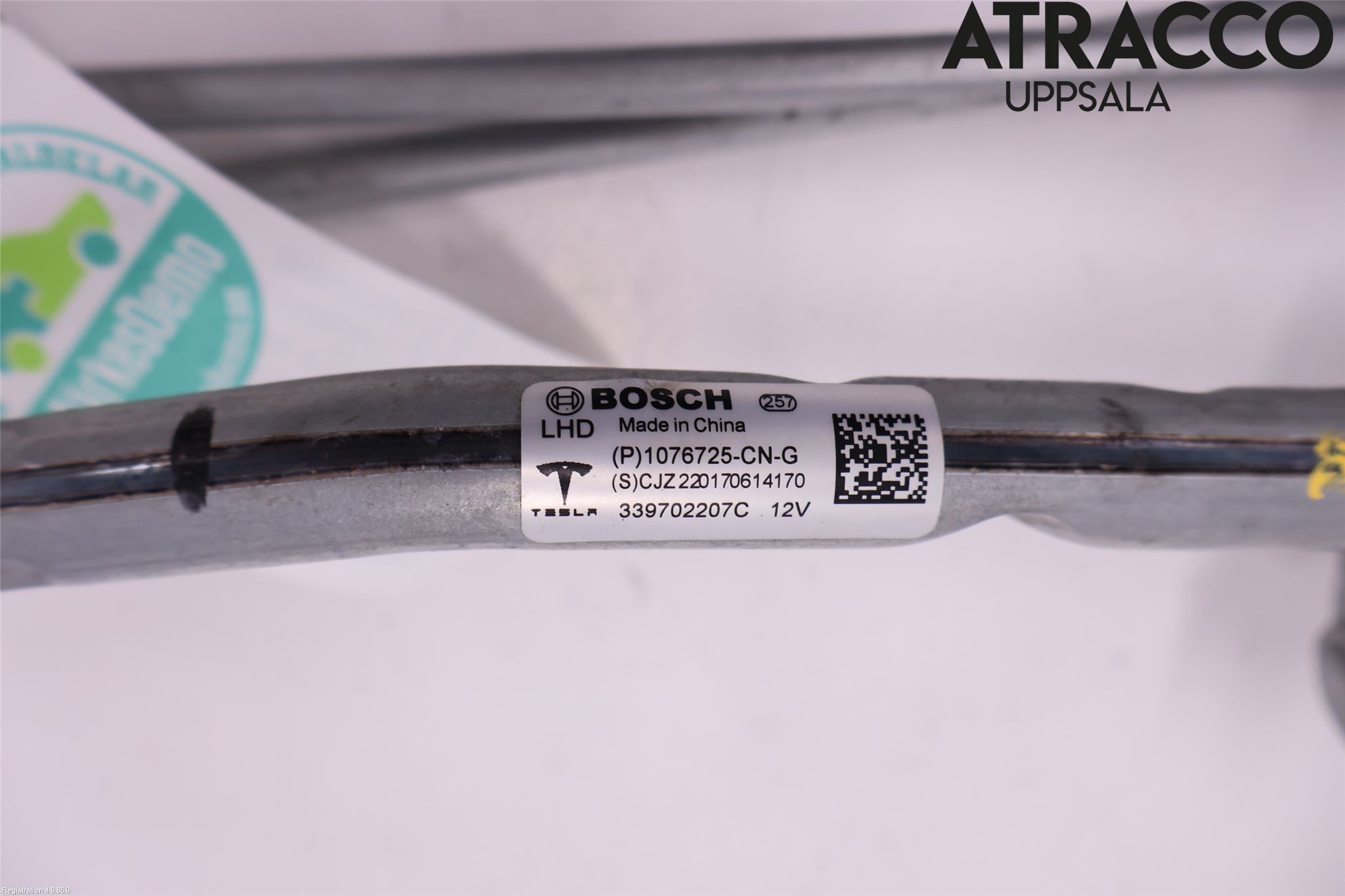 Tesla MODEL 3 17- Torkarmekanism Vindruta