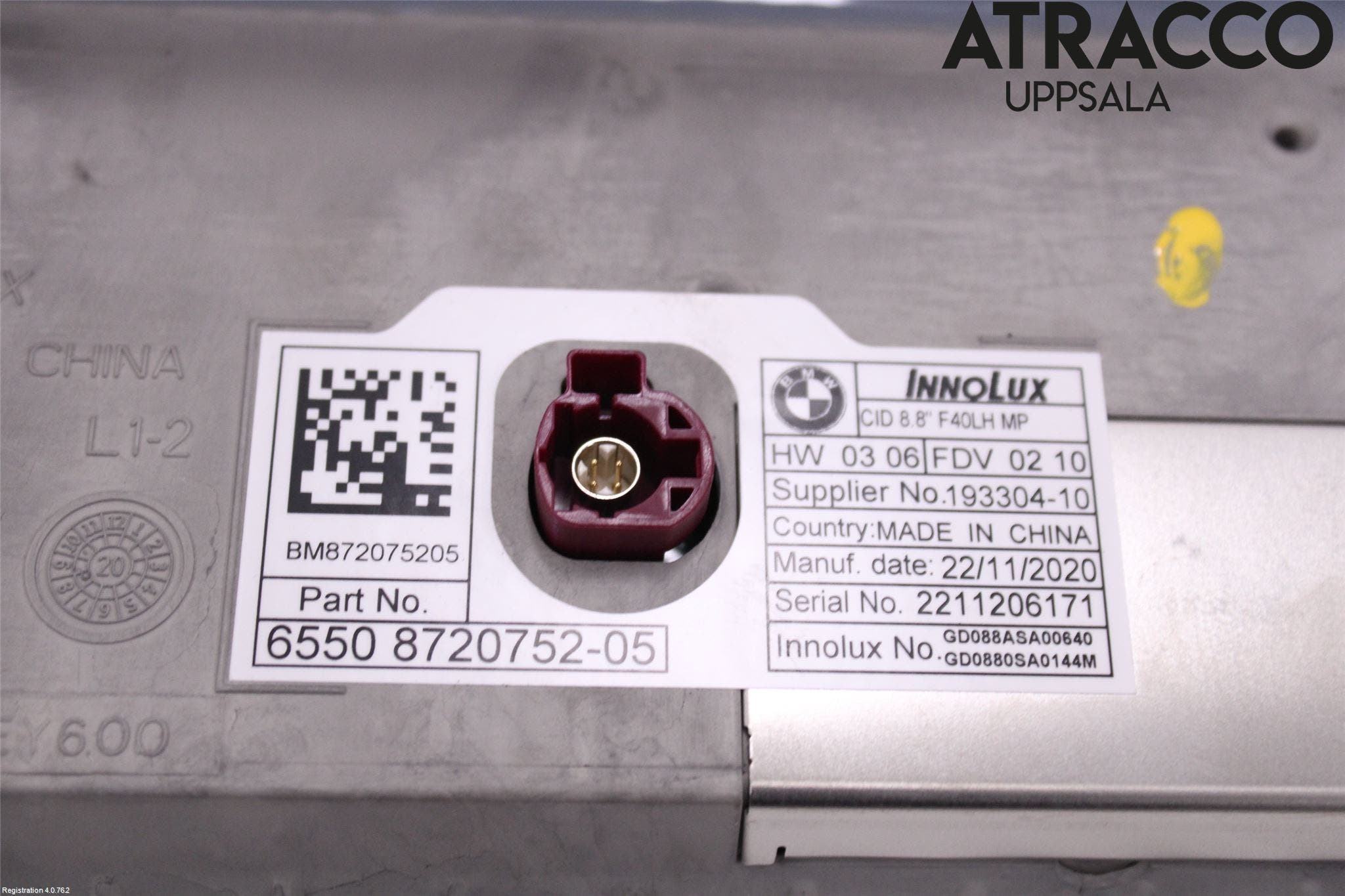 BMW 1 F40 19- Bildskärm