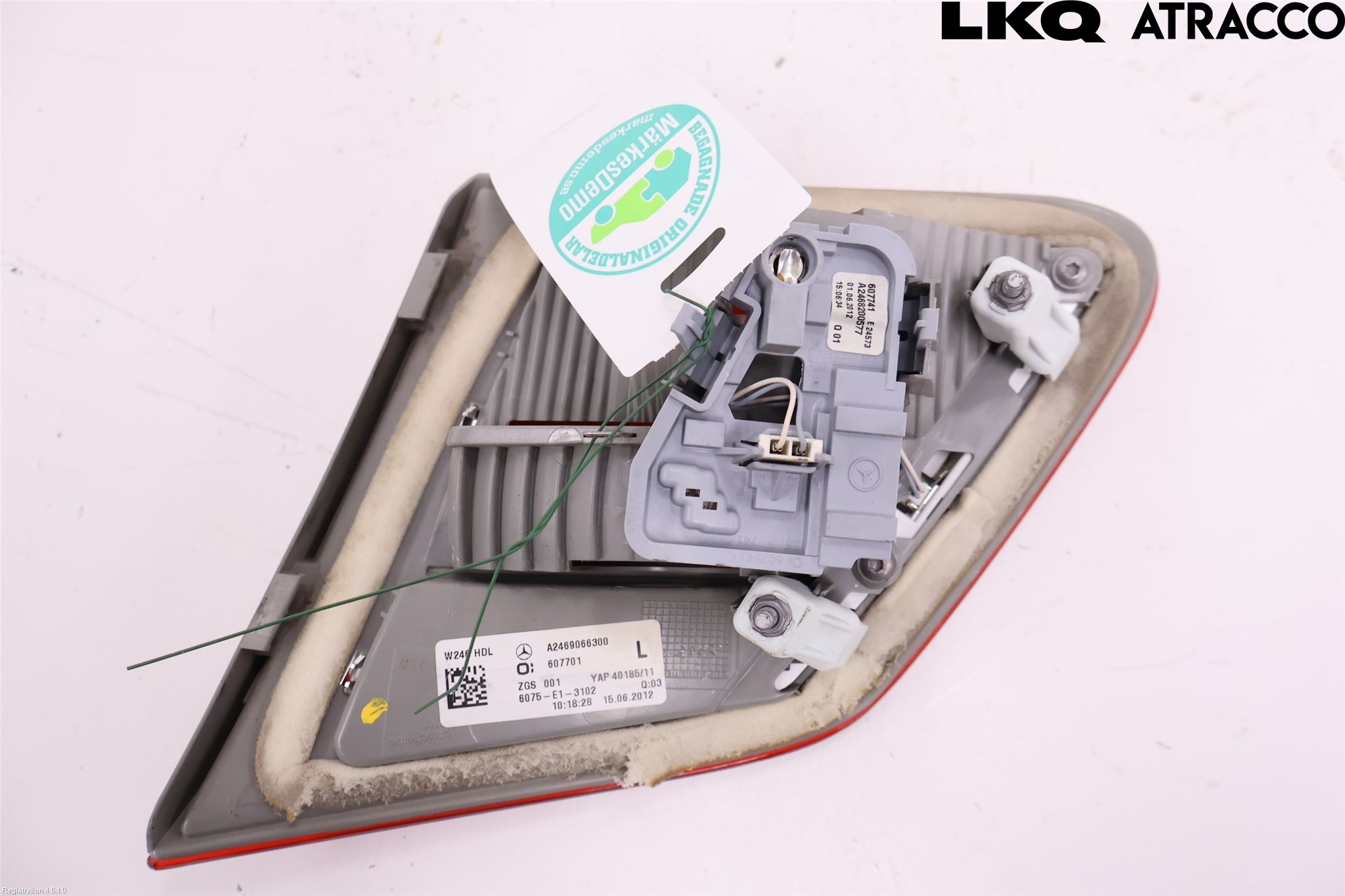 Mercedes-Benz MB B-KLASS (W246/W242) 12-19 Bakljus Lucka Vä