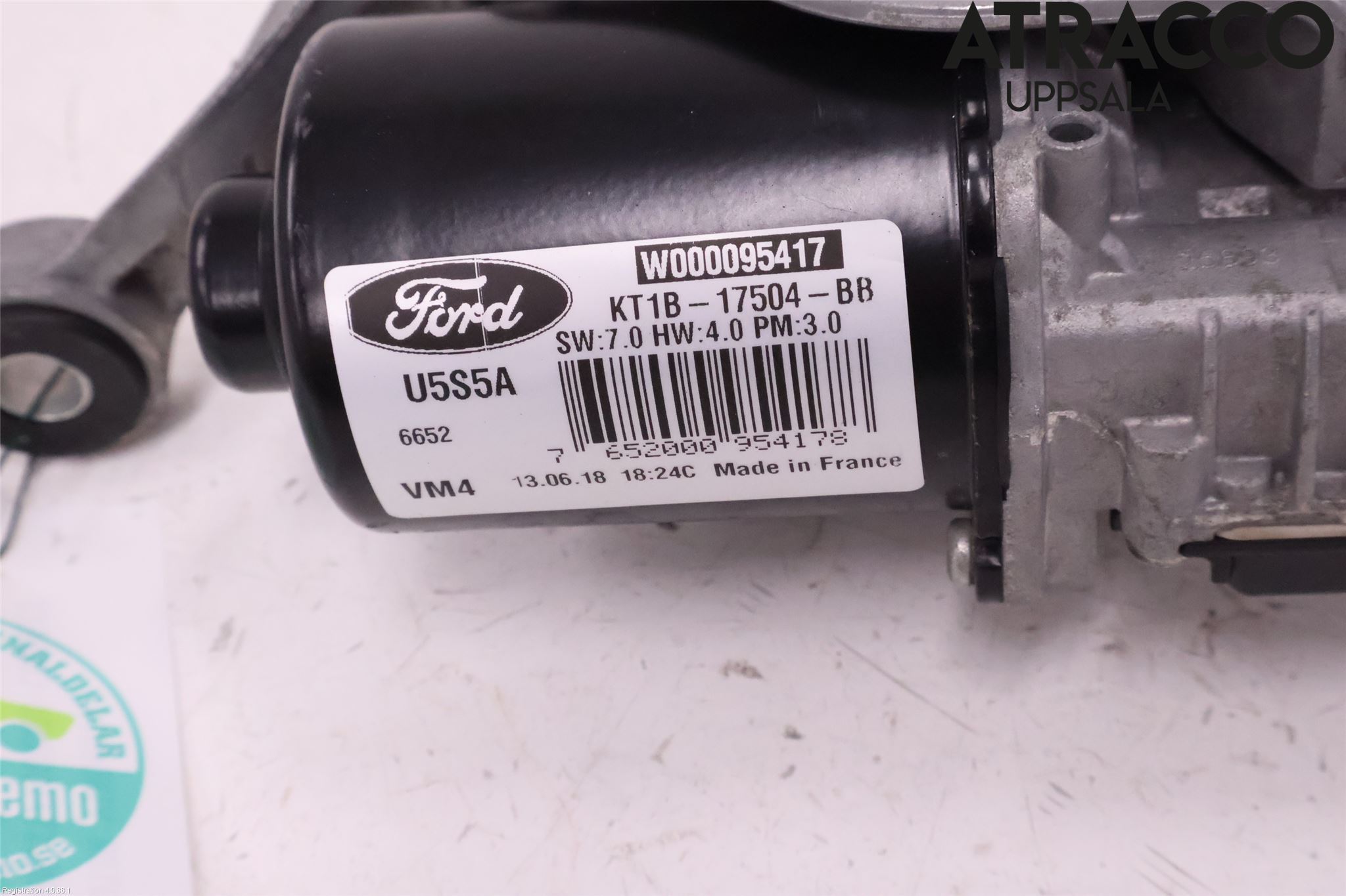 Ford TRANSIT/TOURNEO CONNECT 13-22 Torkarmotor Vindruta