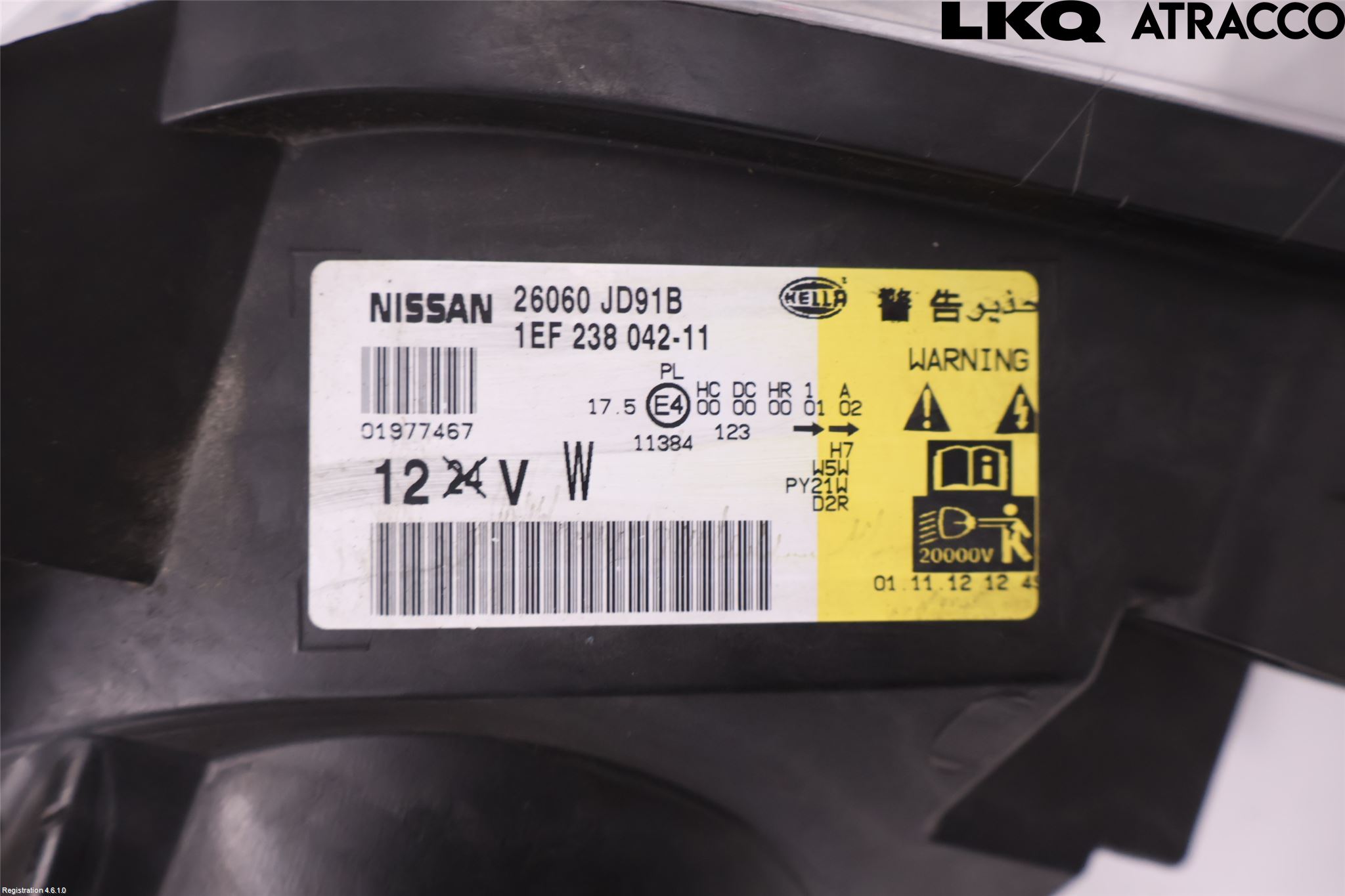 Nissan QASHQAI+2  08-10 Strålkastare Vänster