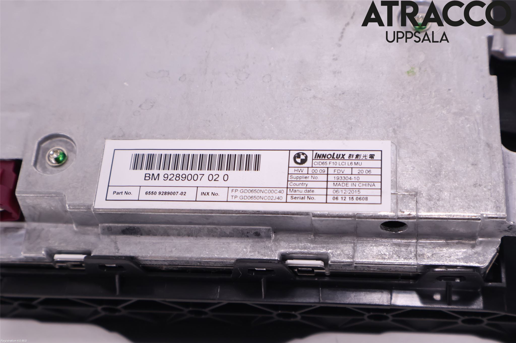 BMW 5 F10/F11/F18 09-17 Bildskärm