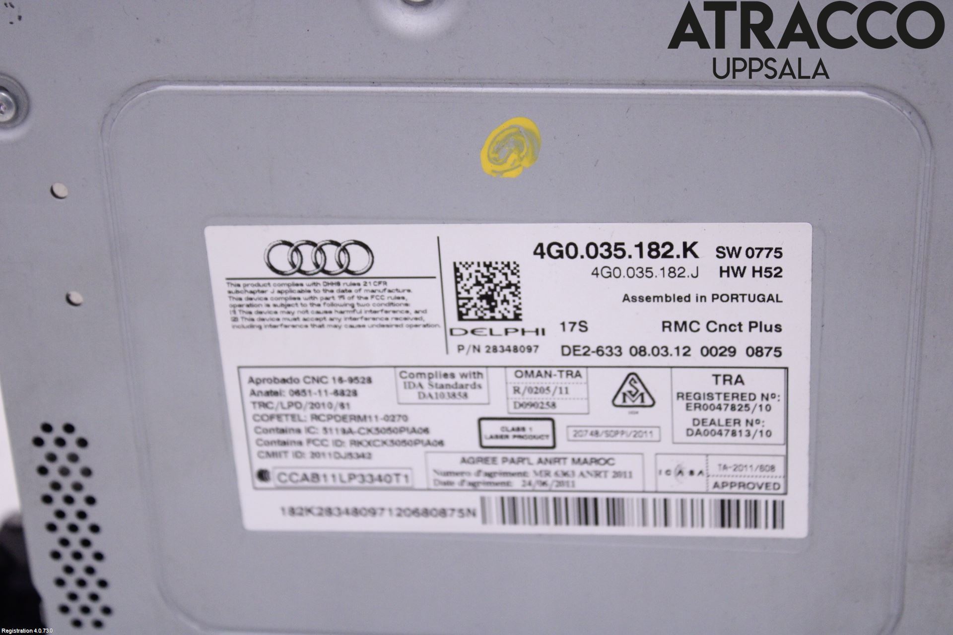 Audi A6/S6 4G 11-18 Cd Radio - Multimediapanel