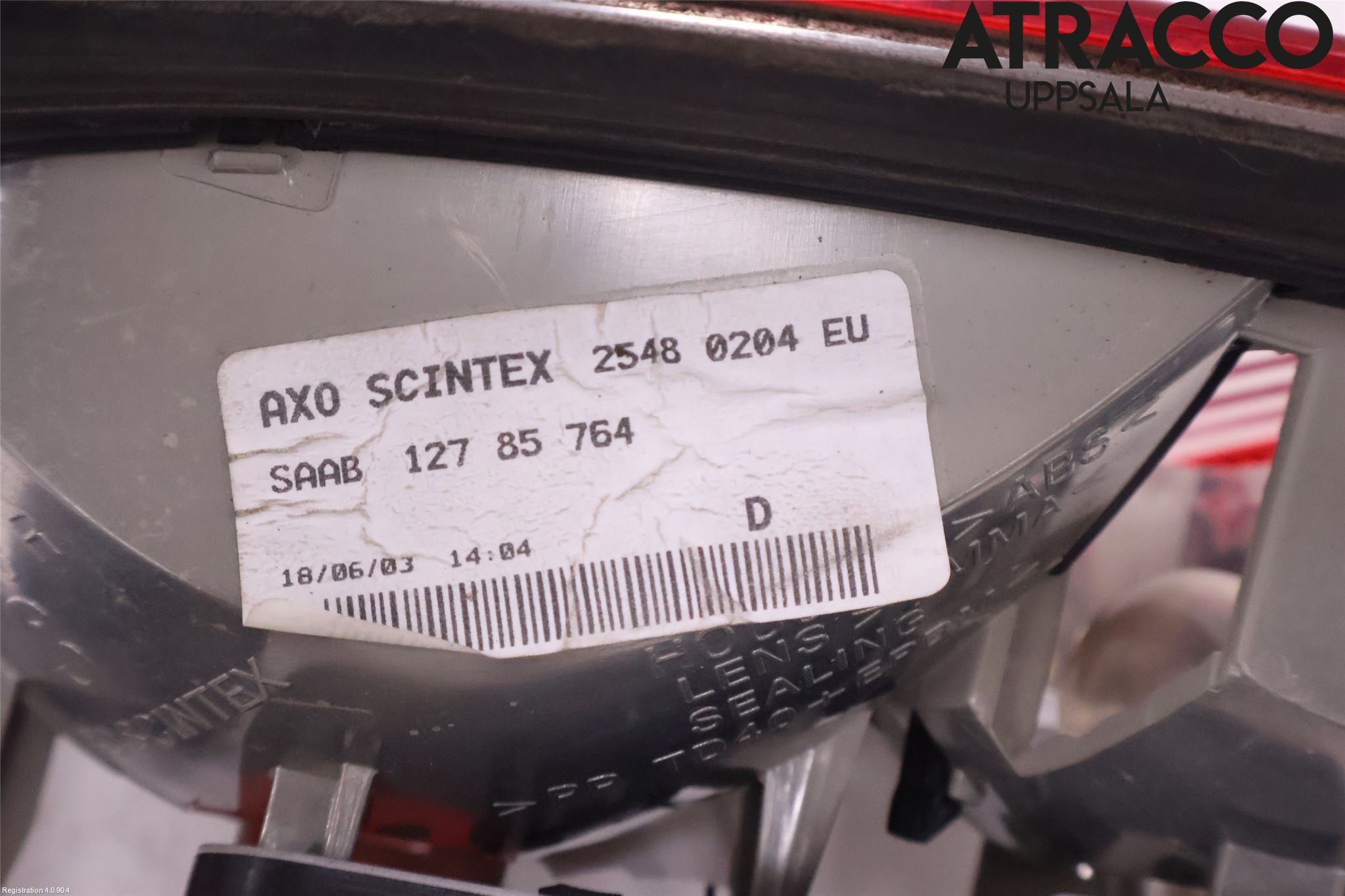 Saab 9-3 VER 2 Bakljus Lucka Hö