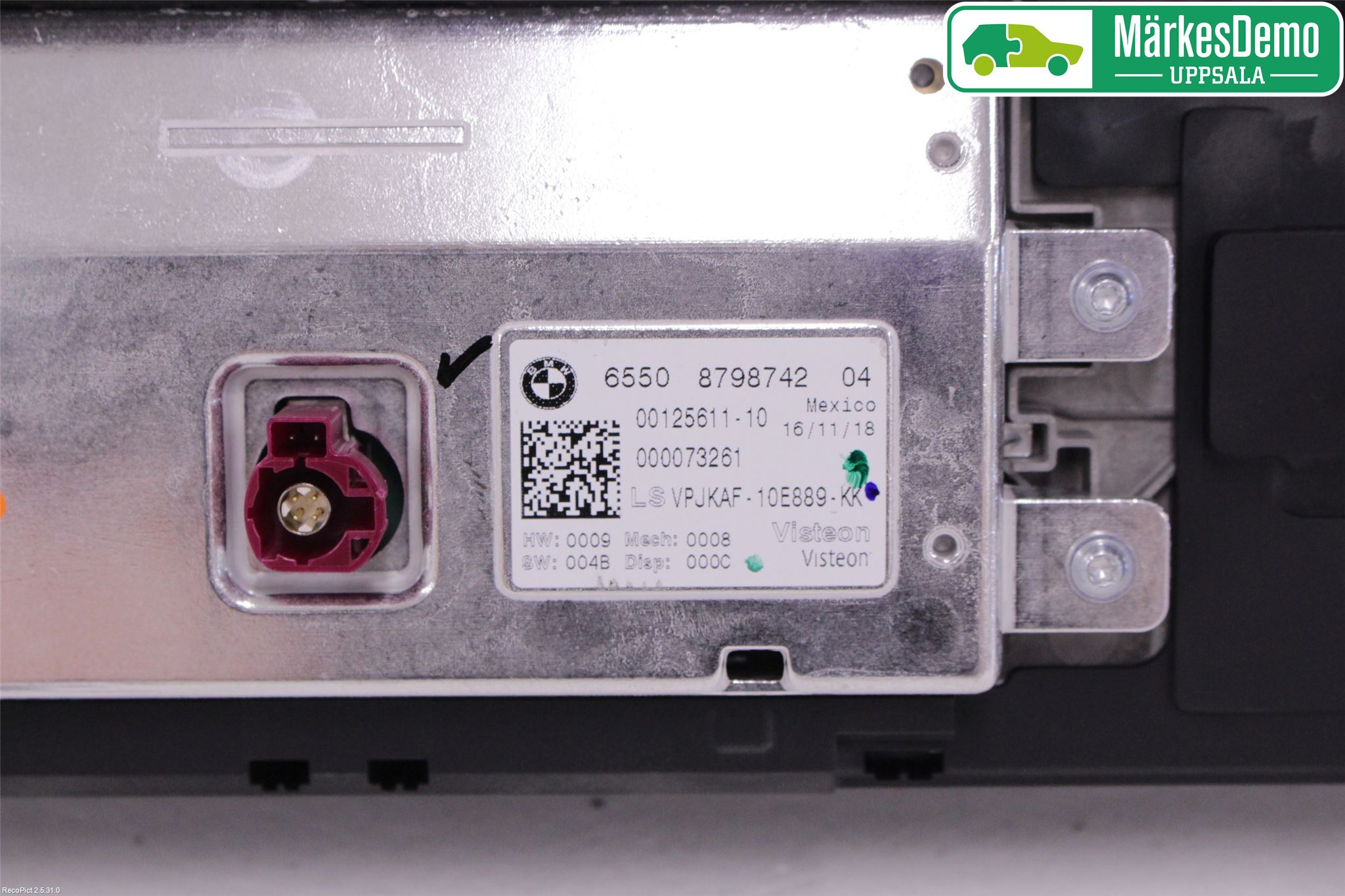 BMW 3 G20/G21/G80/G81 19- Multifunktionsdisplay