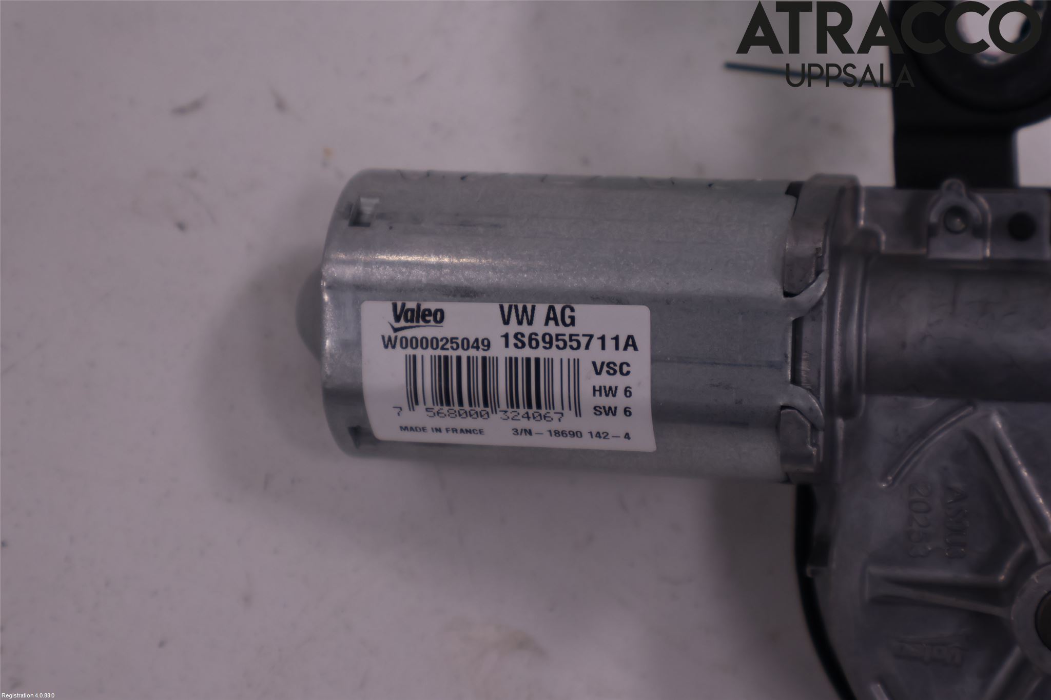 Volkswagen VW UP! / E-UP! Torkarmotor Baklucka