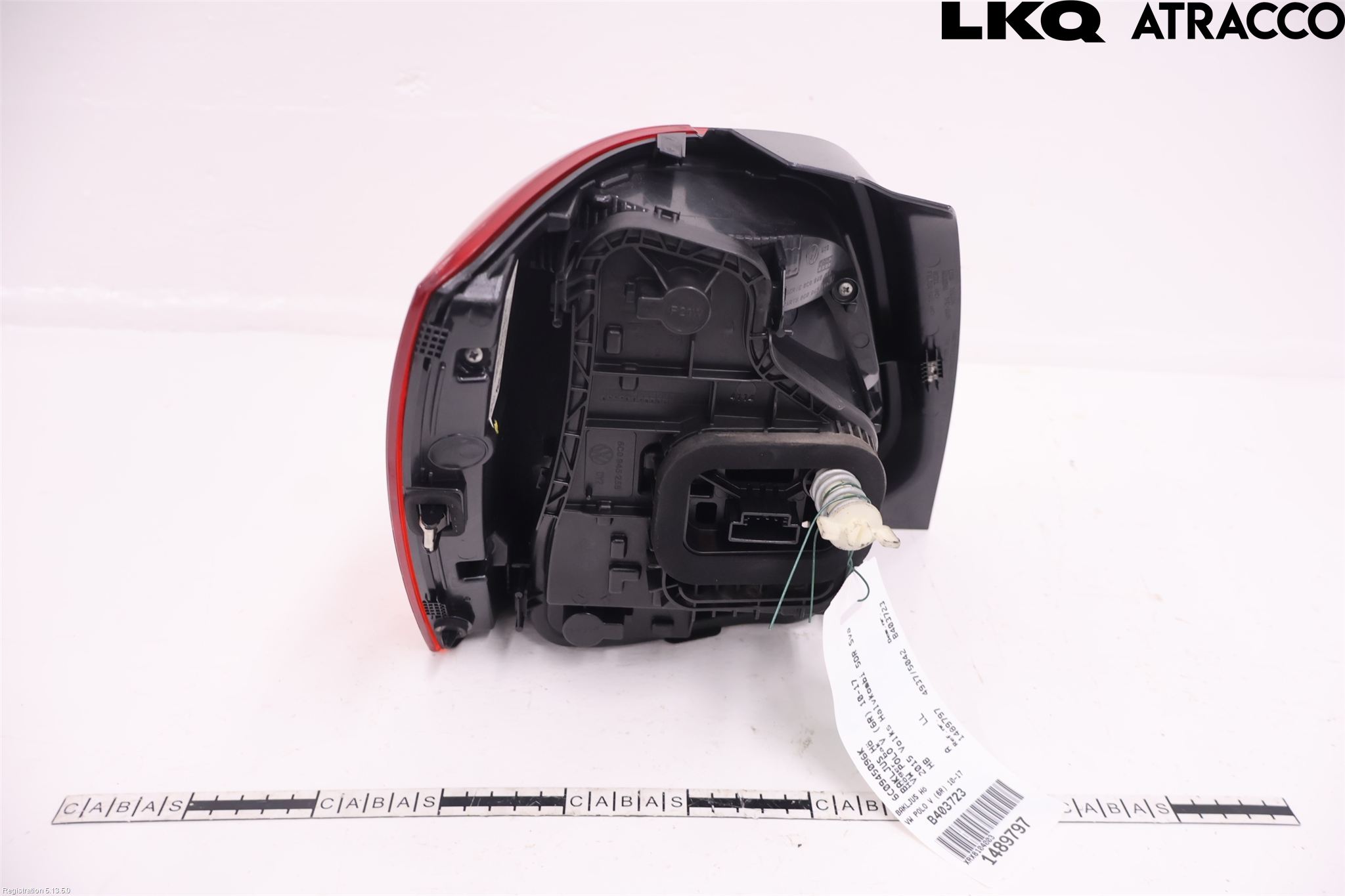 Volkswagen VW POLO 10-17 Bakljus Höger