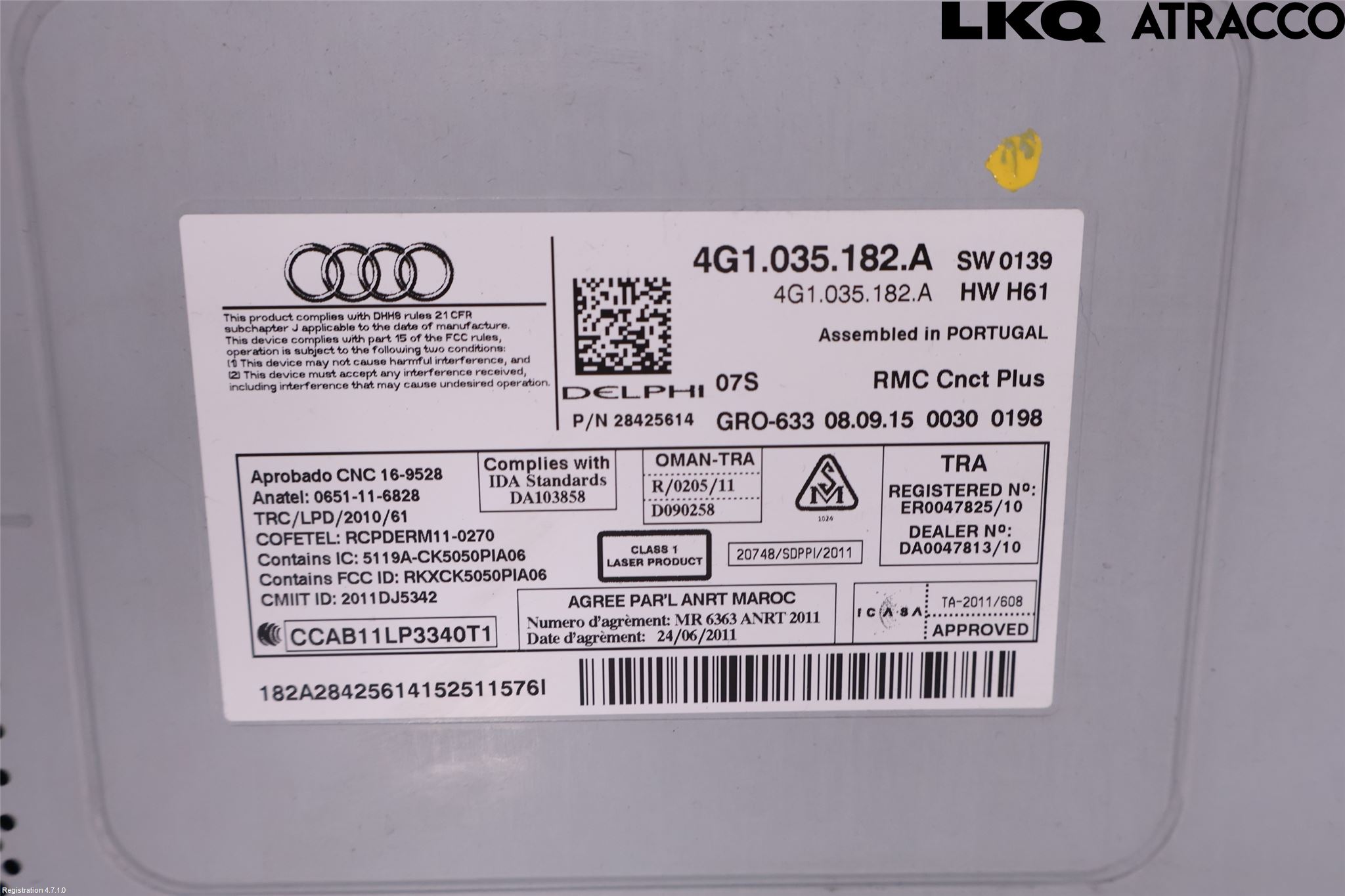 Audi A6 ALLROAD 12-18 Cd Radio - Multimediapanel