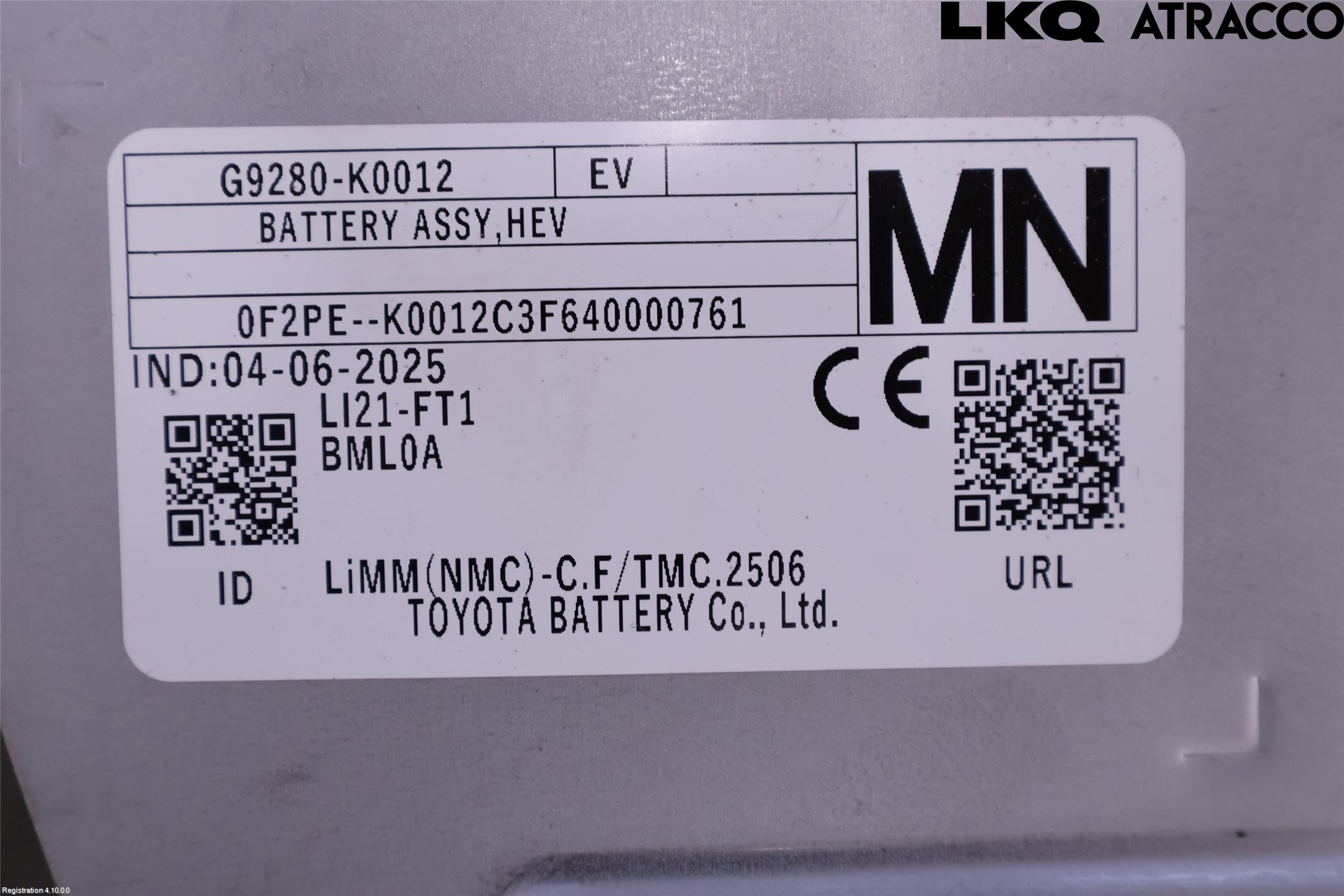 Toyota YARIS CROSS XP21 21- Batteri Högspänning