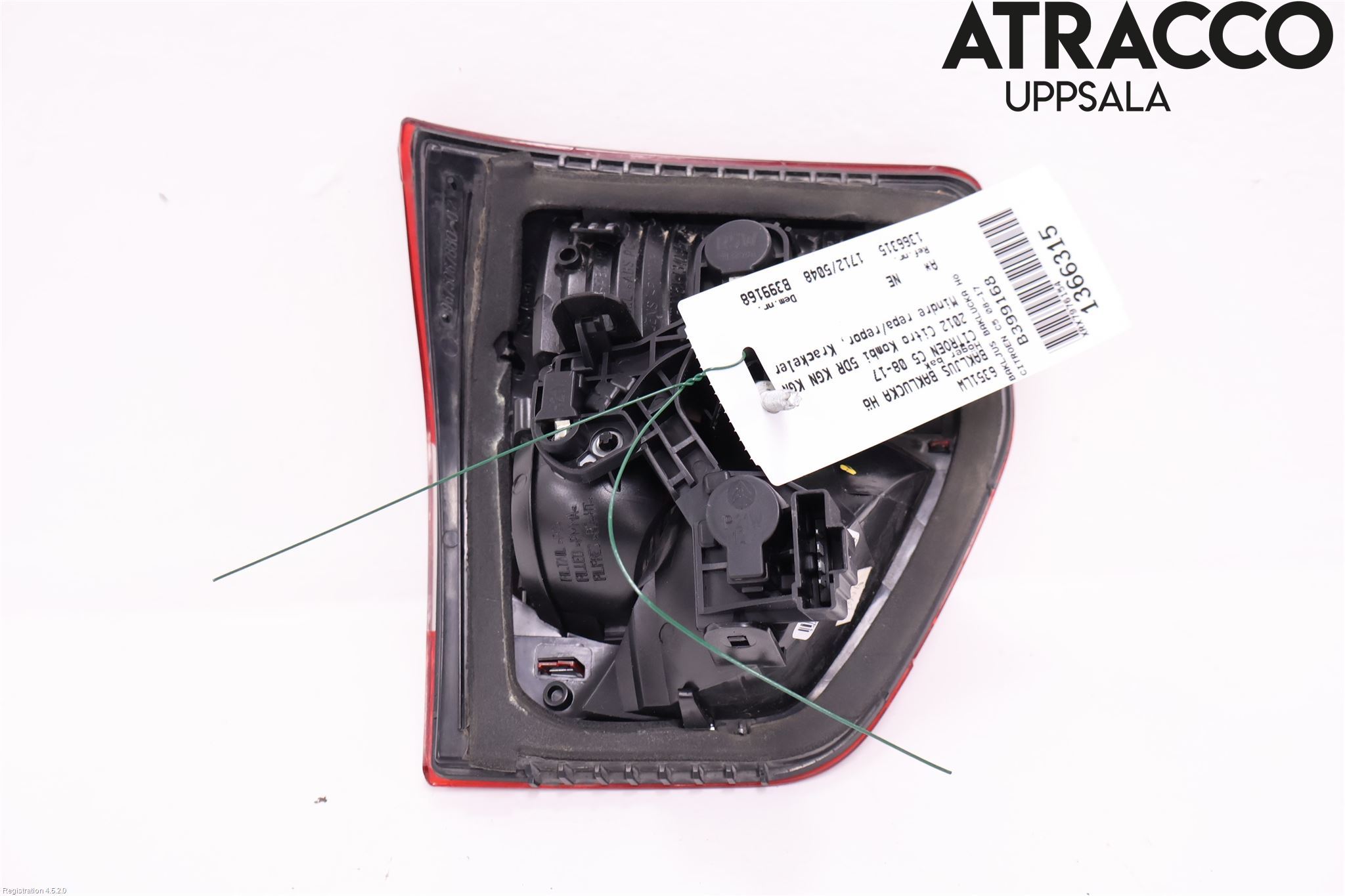 Citroen C5 08-17 Bakljus Lucka Hö