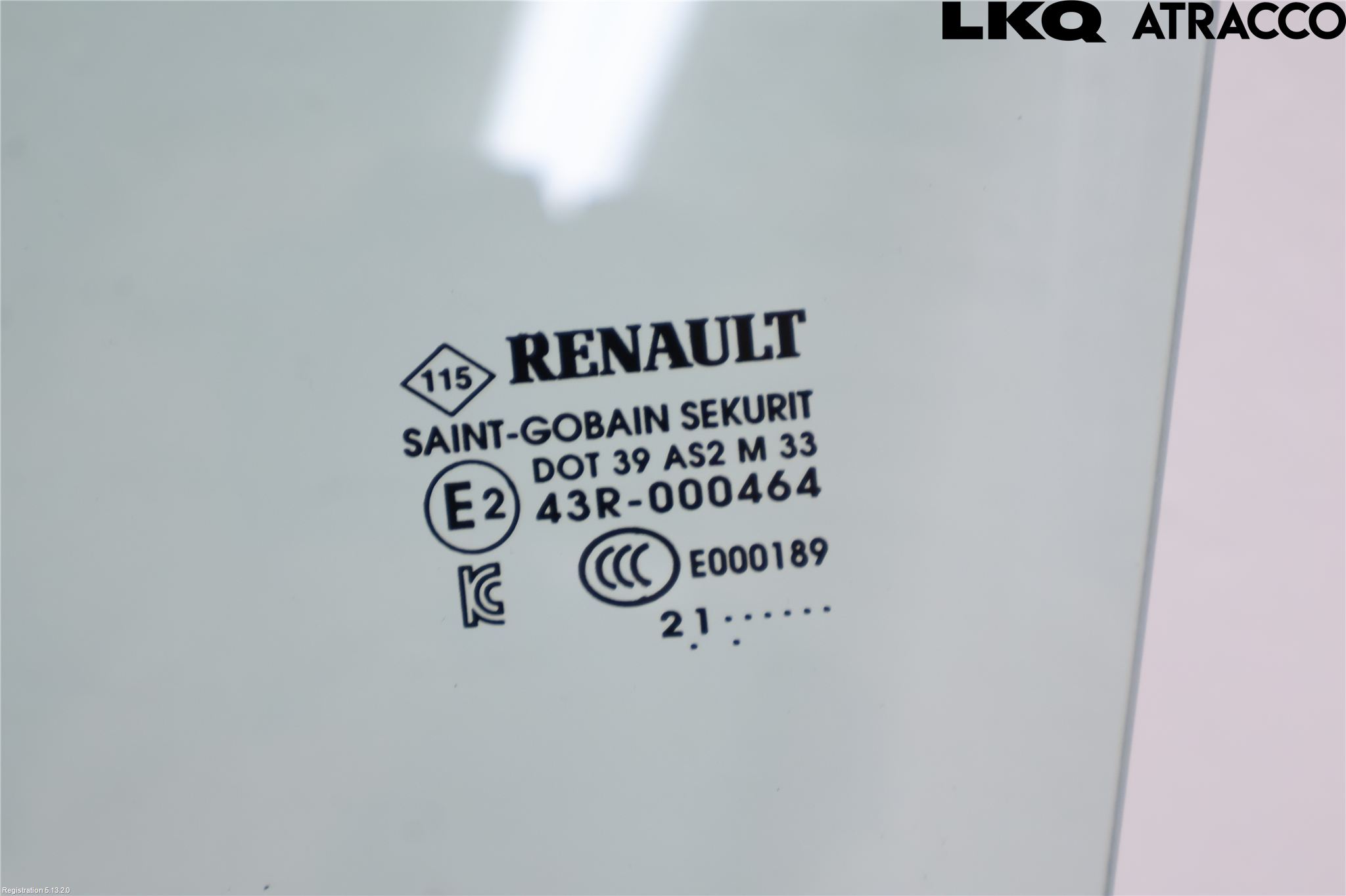 Renault ZOE/E-TECH 13- Dörruta Bak Vänster