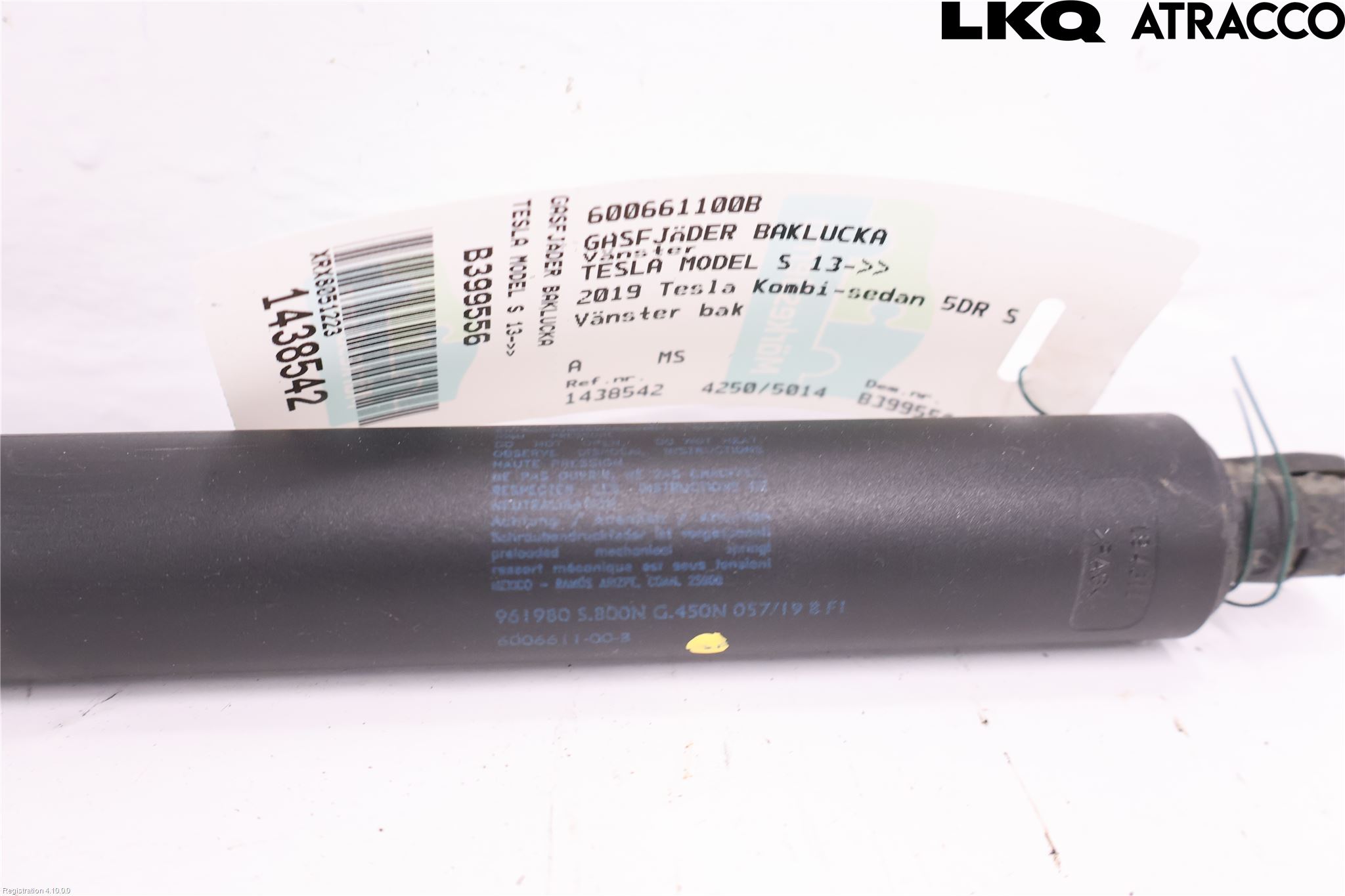 Tesla MODEL S 13- Gasfjäder Baklucka