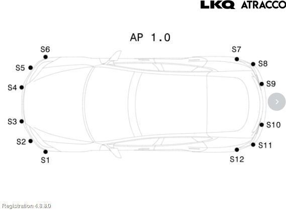 Tesla MODEL S 13- Parkeringshjälp Frontsensor