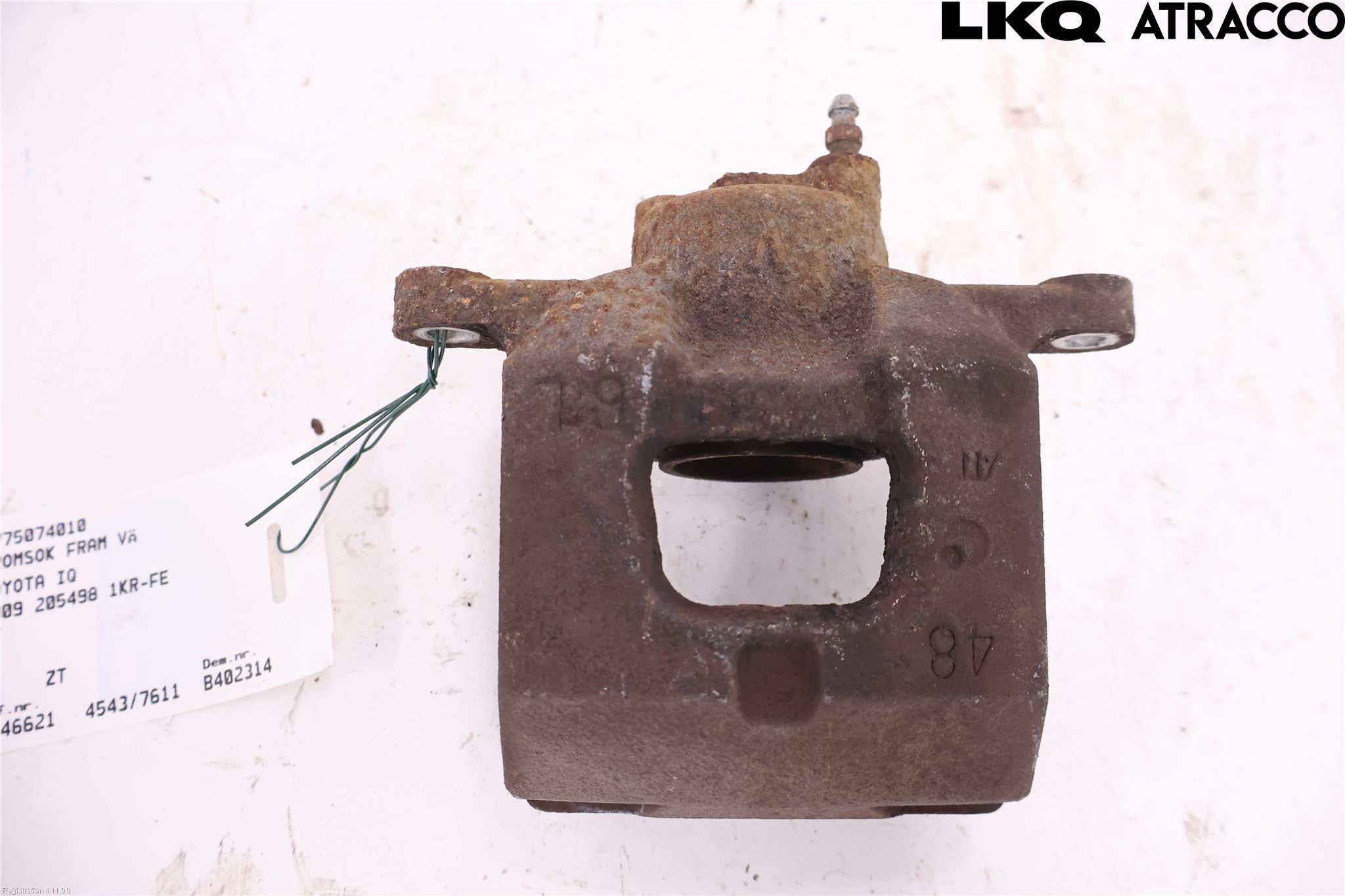 Toyota iQ Bromsok Fram Vänster