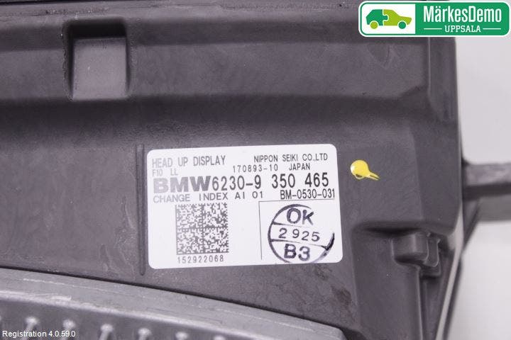 BMW 5 F10/F11/F18 09-17 Bildskärm