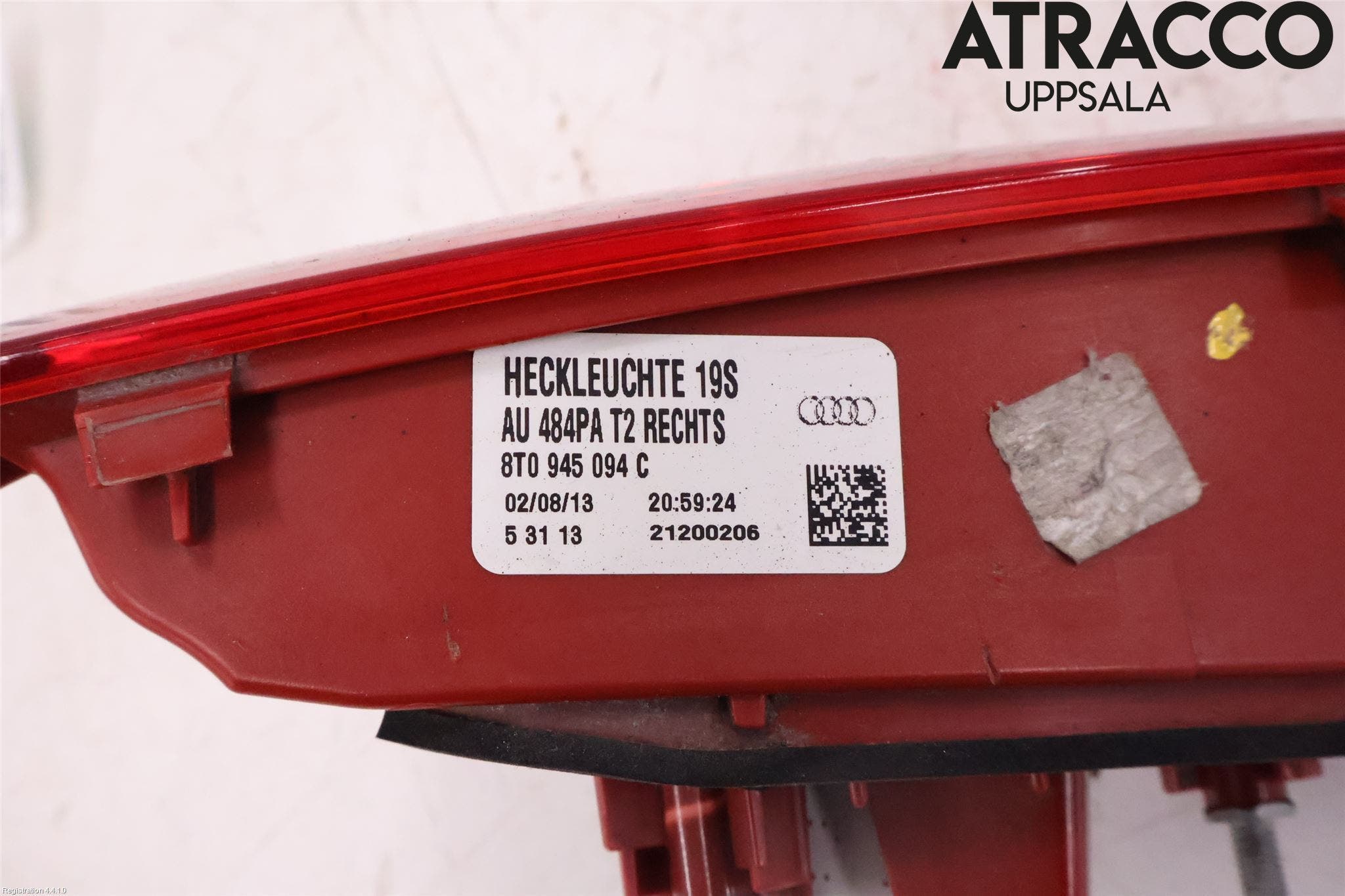 Audi A5 07-16 Bakljus Lucka Hö