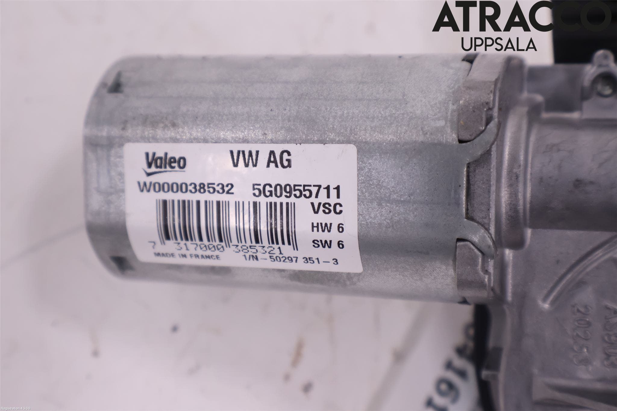 Volkswagen VW GOLF / E-GOLF VII 13-20 Torkarmotor Baklucka