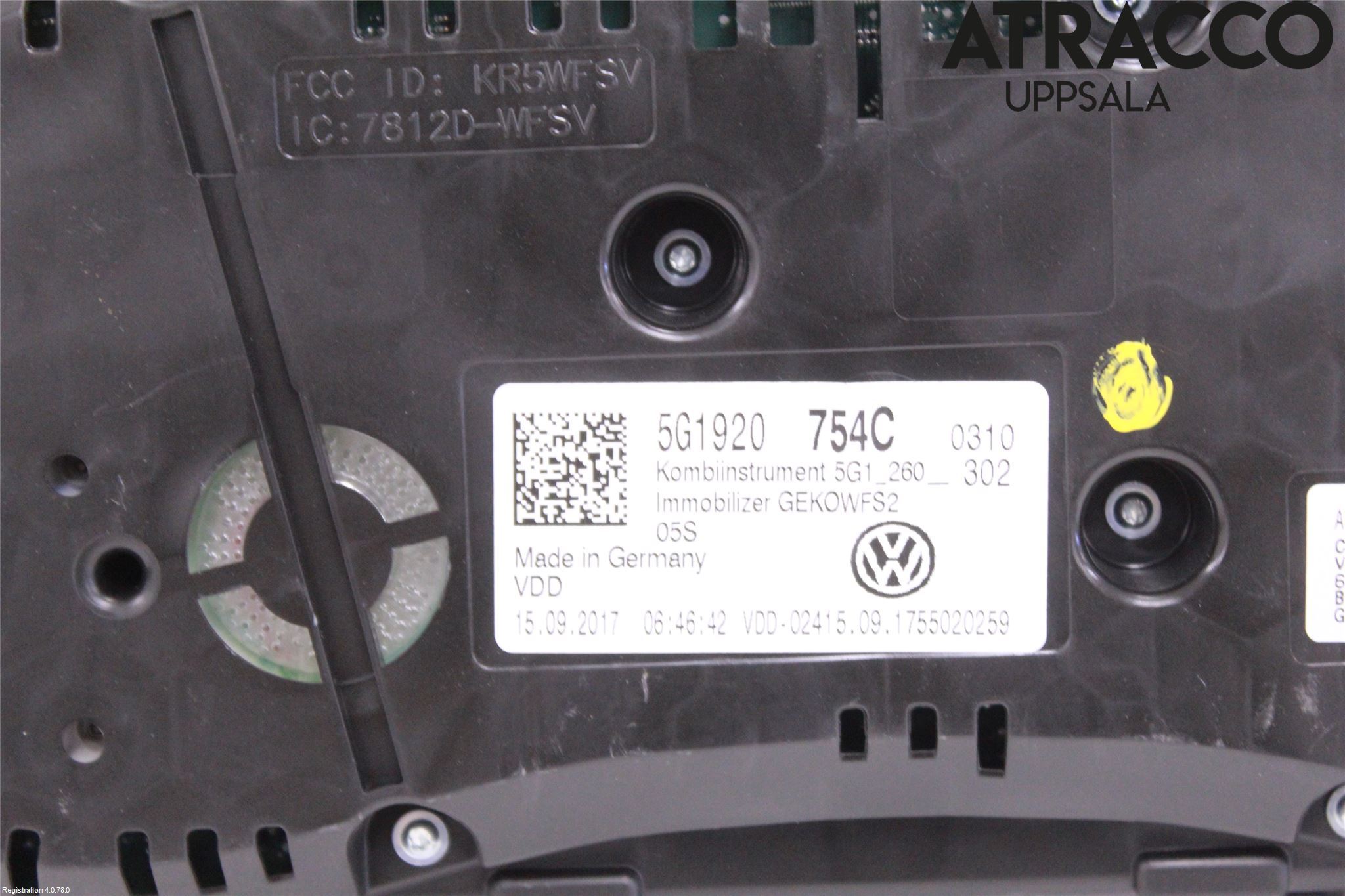 Volkswagen VW GOLF / E-GOLF VII 13-20 Instrument Komb