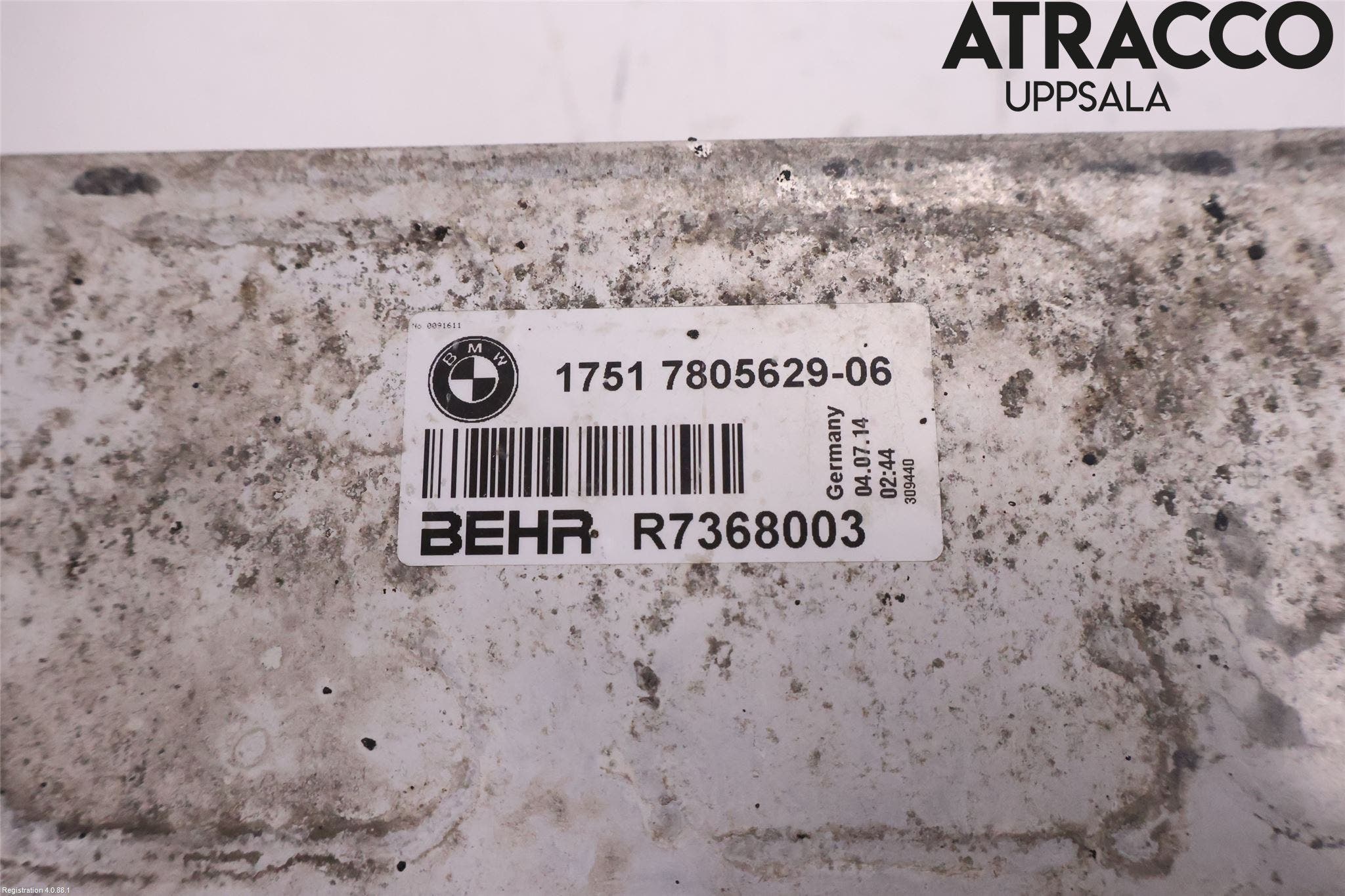 BMW 5 F10/F11/F18 09-17 Laddluft-Intercooler Kyl