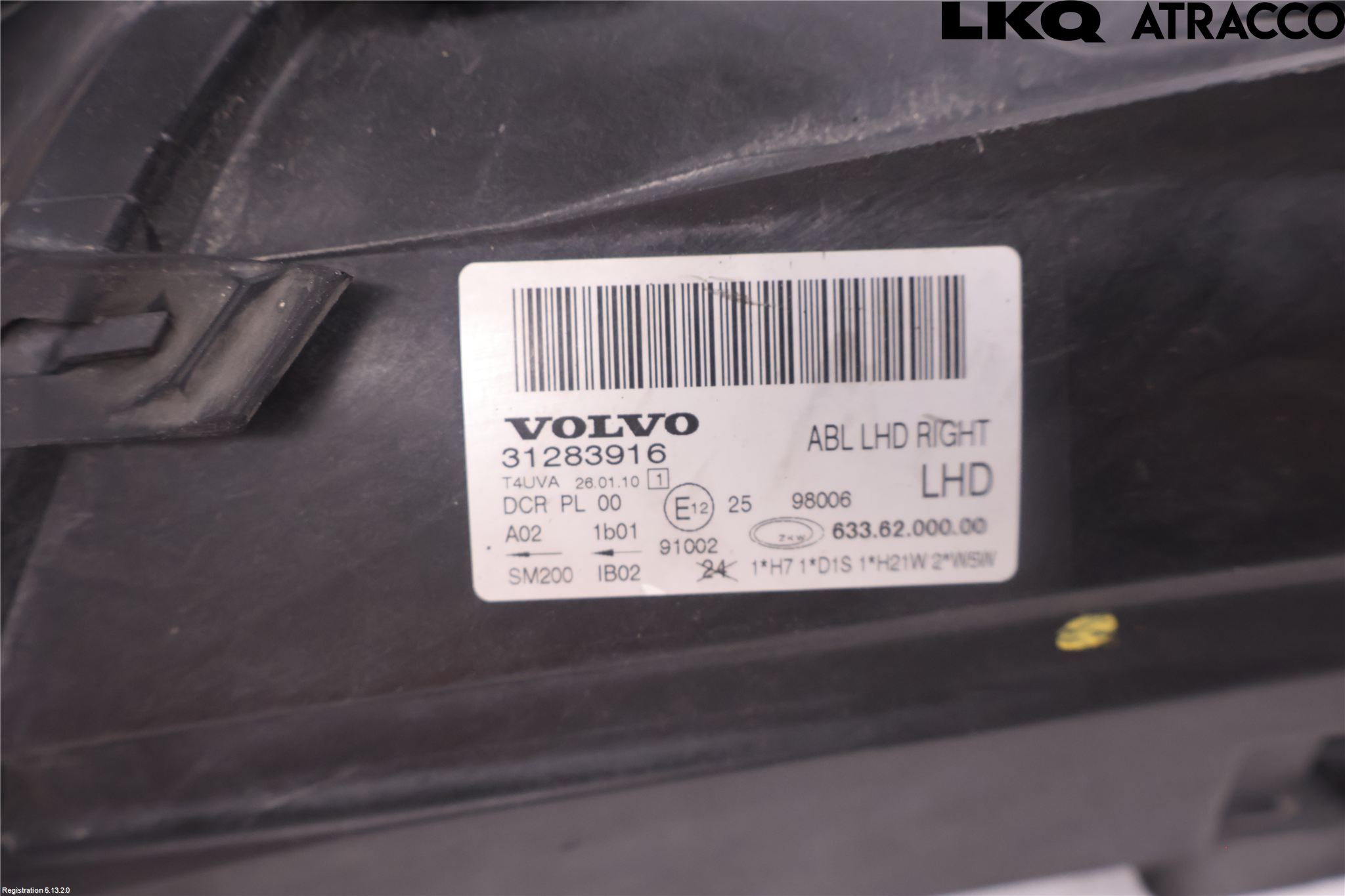 Volvo V70 08-13 Strålkastare Höger