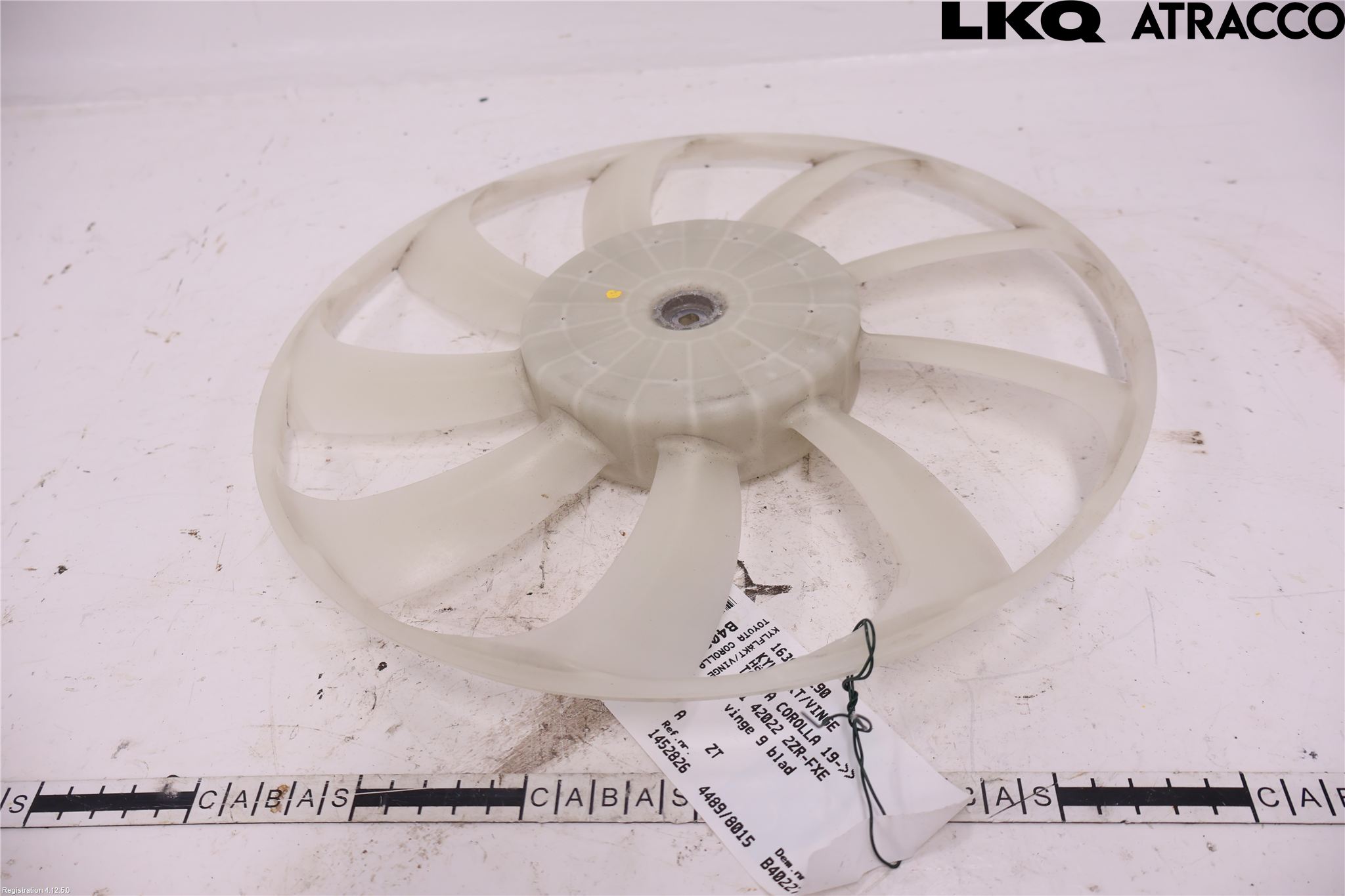 Toyota COROLLA 19- Kylfläkt-Vinge