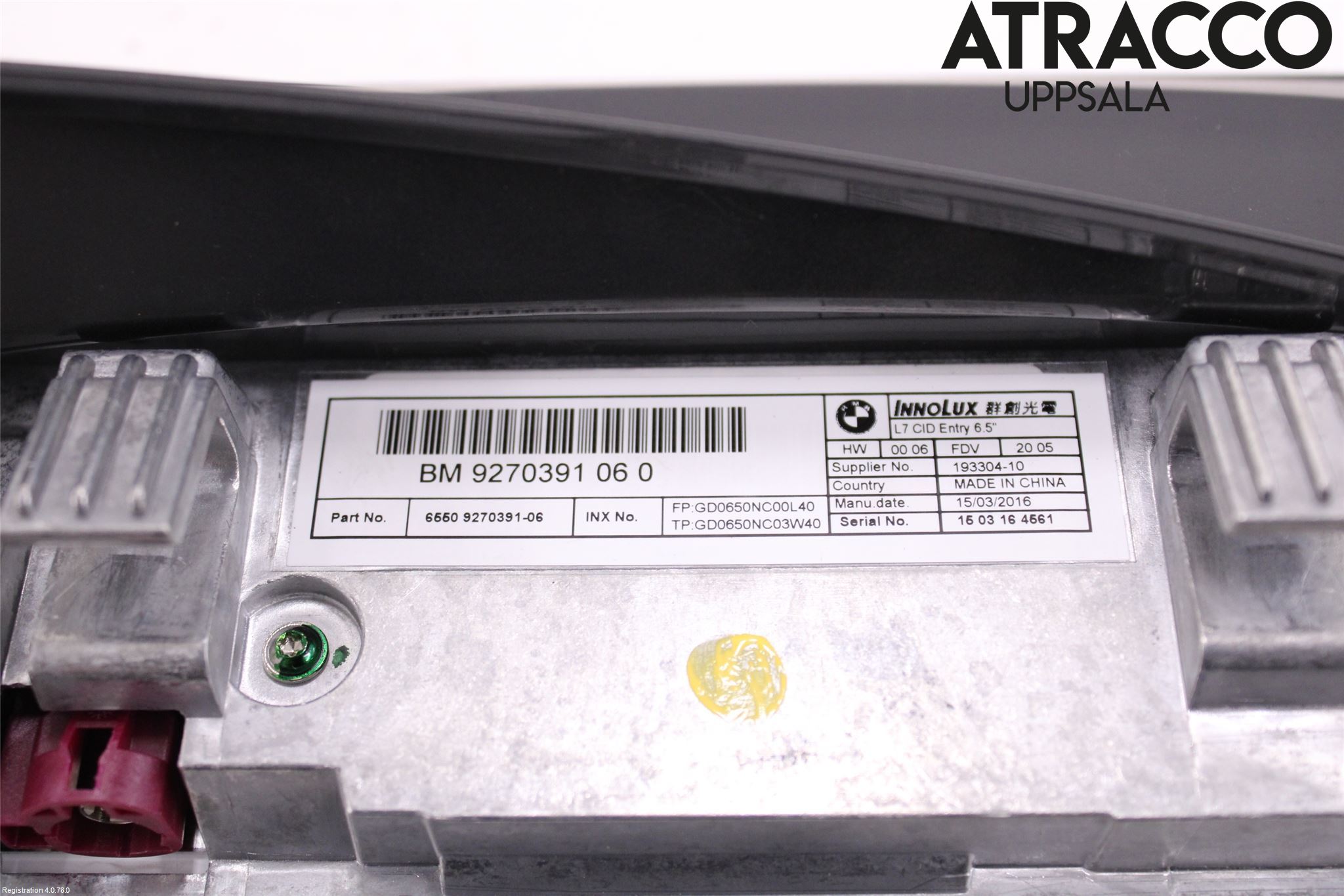 BMW 1 F20/F21 11-19 Bildskärm