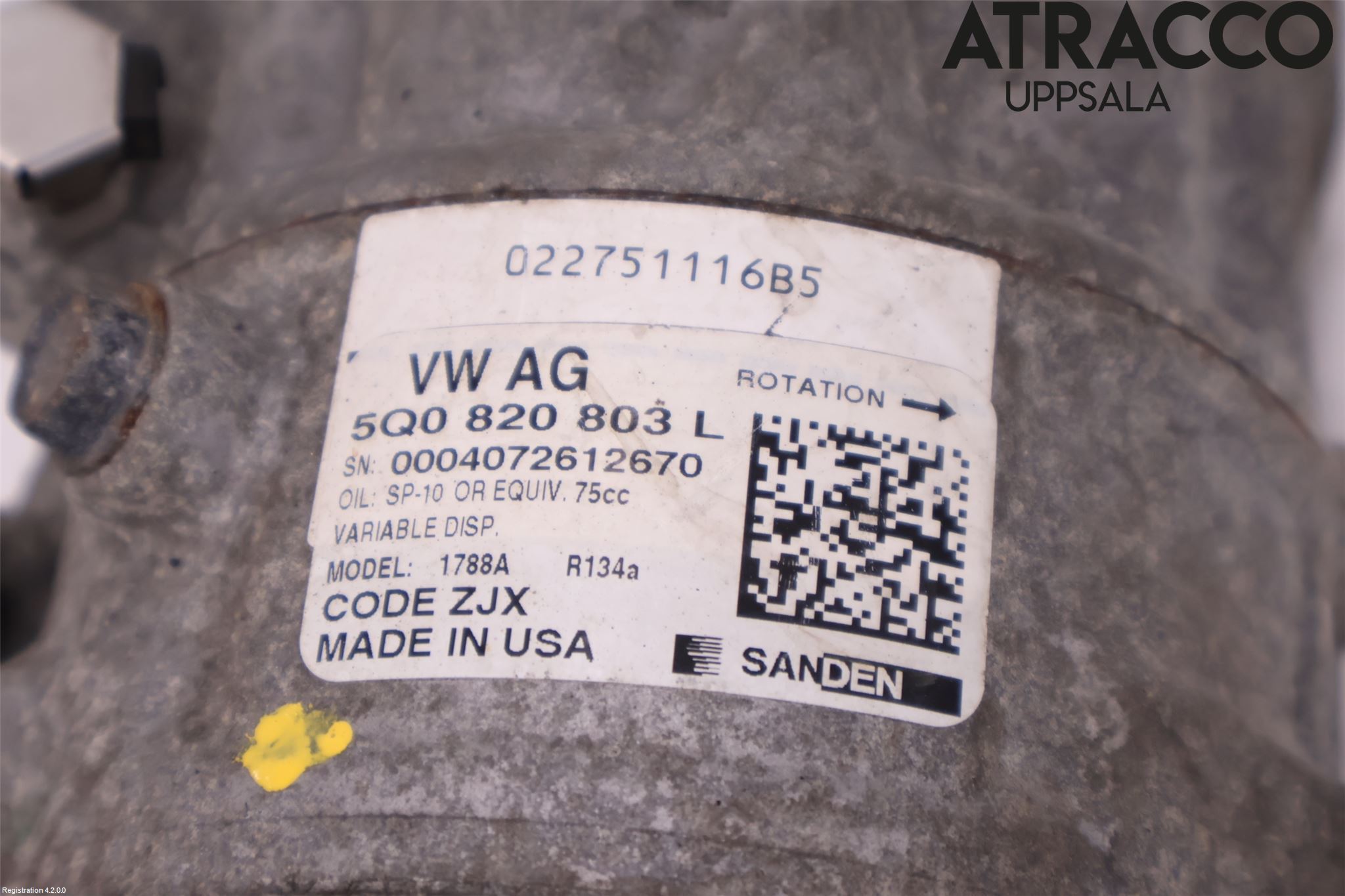 Volkswagen VW GOLF / E-GOLF VII 13-20 Ac Kompressor