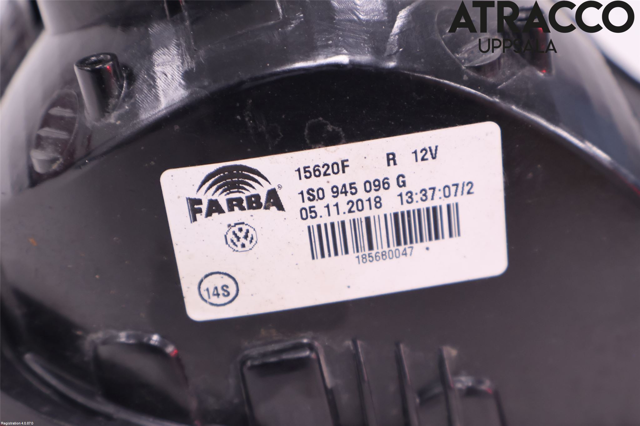 Volkswagen VW UP! / E-UP! Bakljus Höger