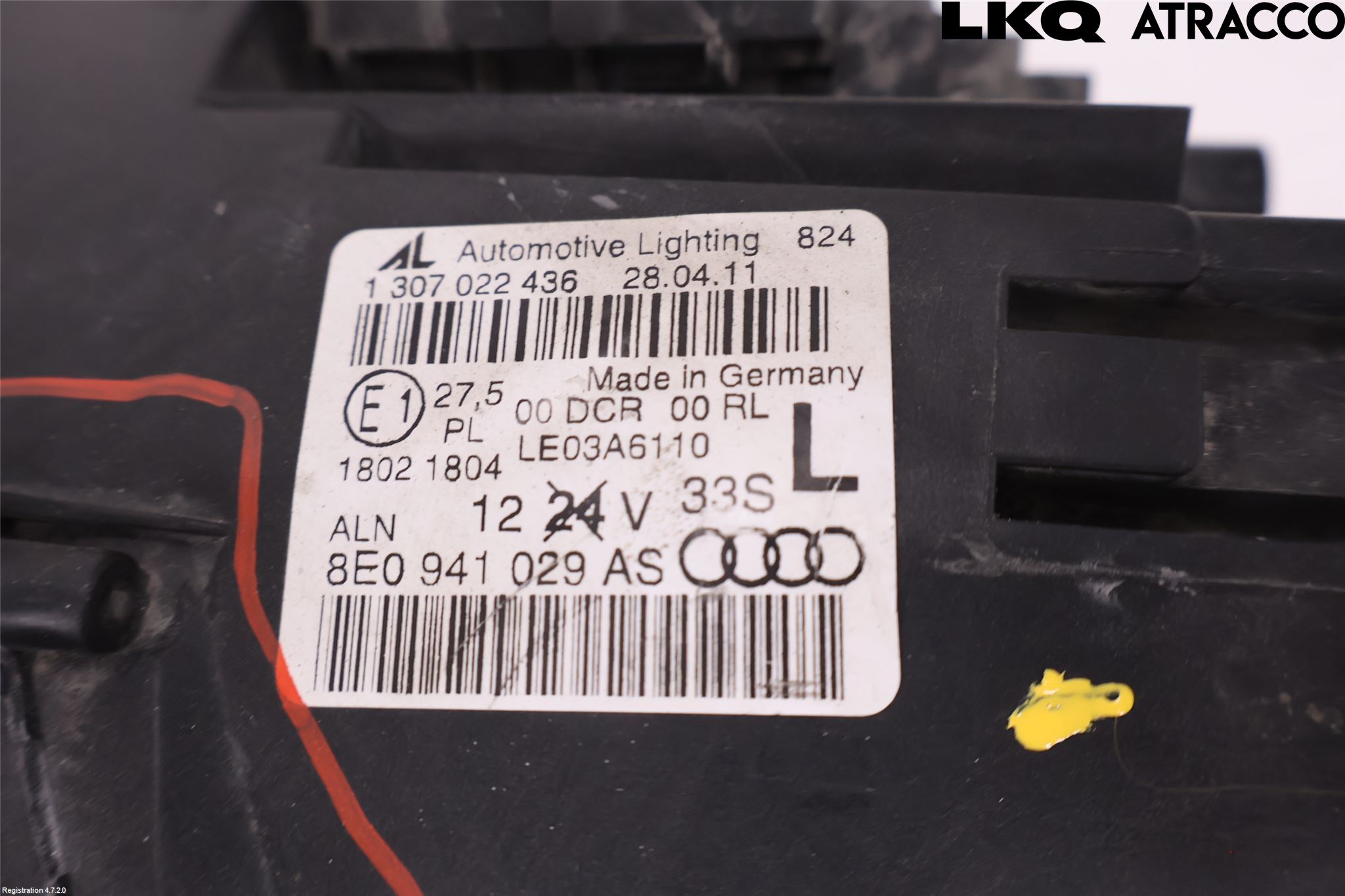 Audi A4/S4 05-07 Strålkastare Vänster