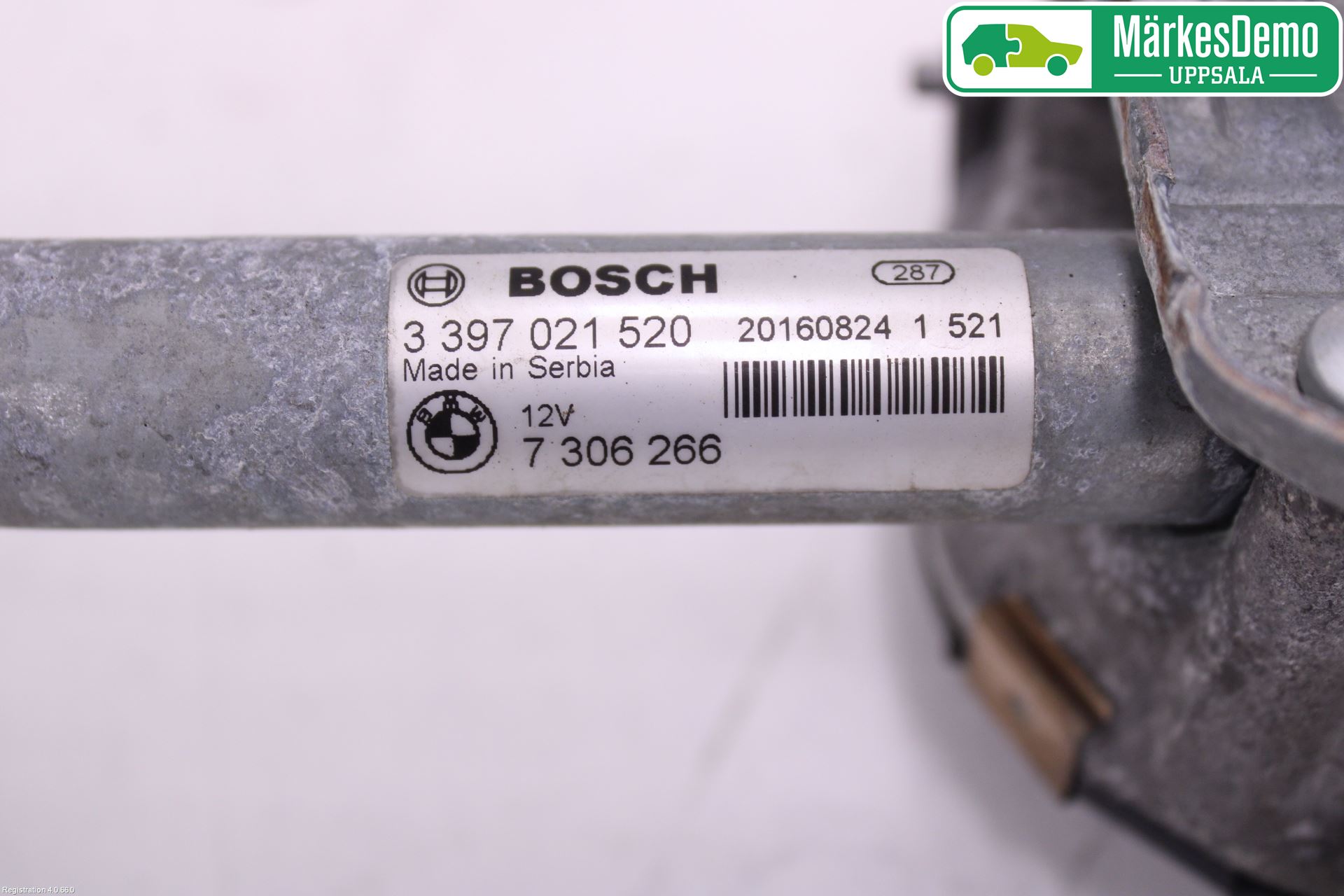 BMW 5 F10/F11/F18 09-17 Torkarmotor Vindruta