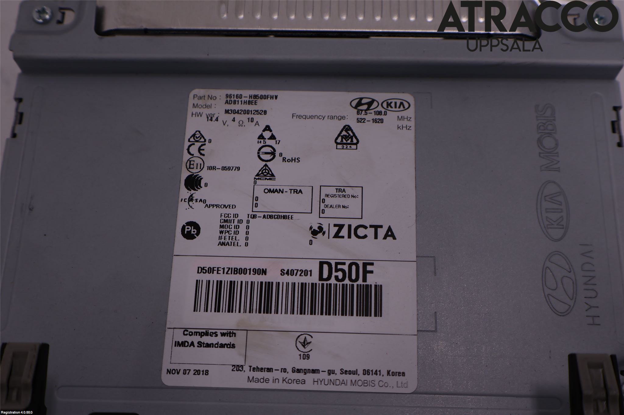 Kia RIO 17- Cd Radio - Multimediapanel