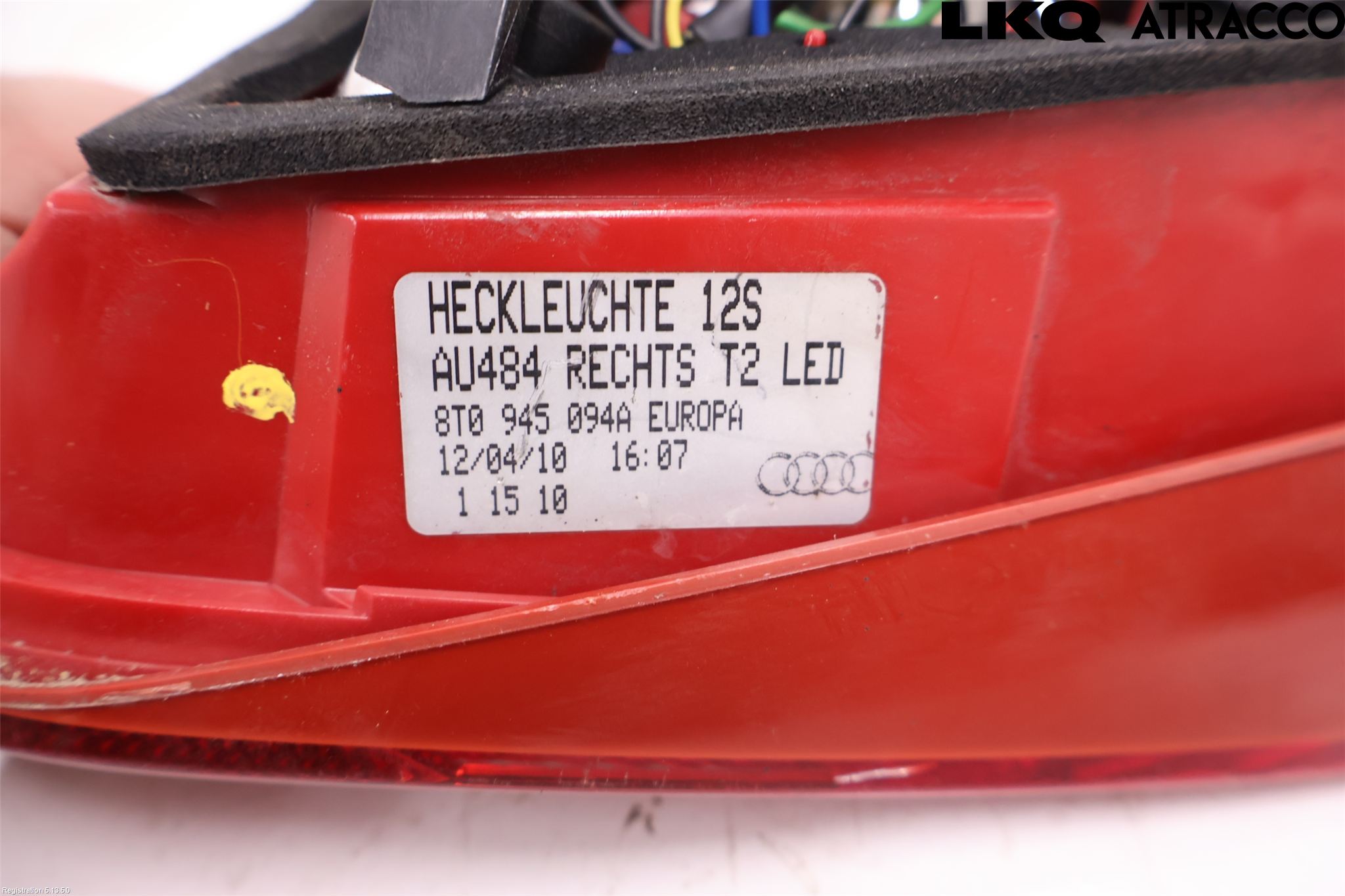 Audi A5 07-16 Bakljus Lucka Hö