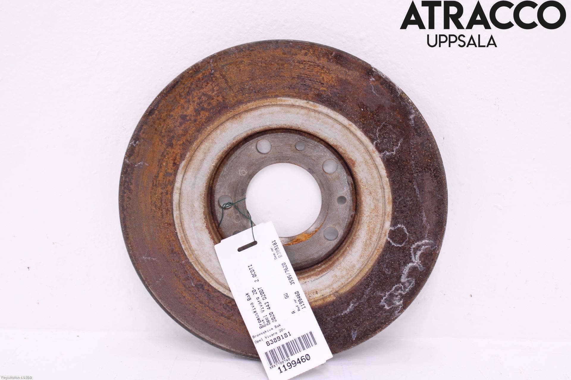 Opel VIVARO 20- Bromsskiva Bak