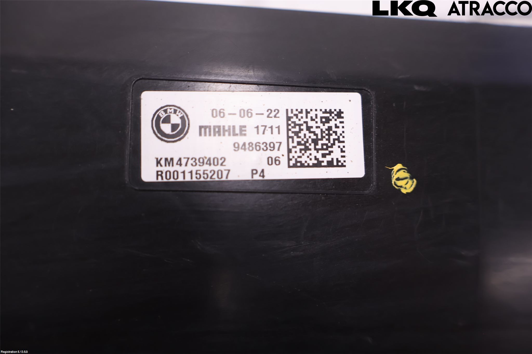 BMW 5 G30/G31/F90 17-23 Kylarfäste-Ram-Balk