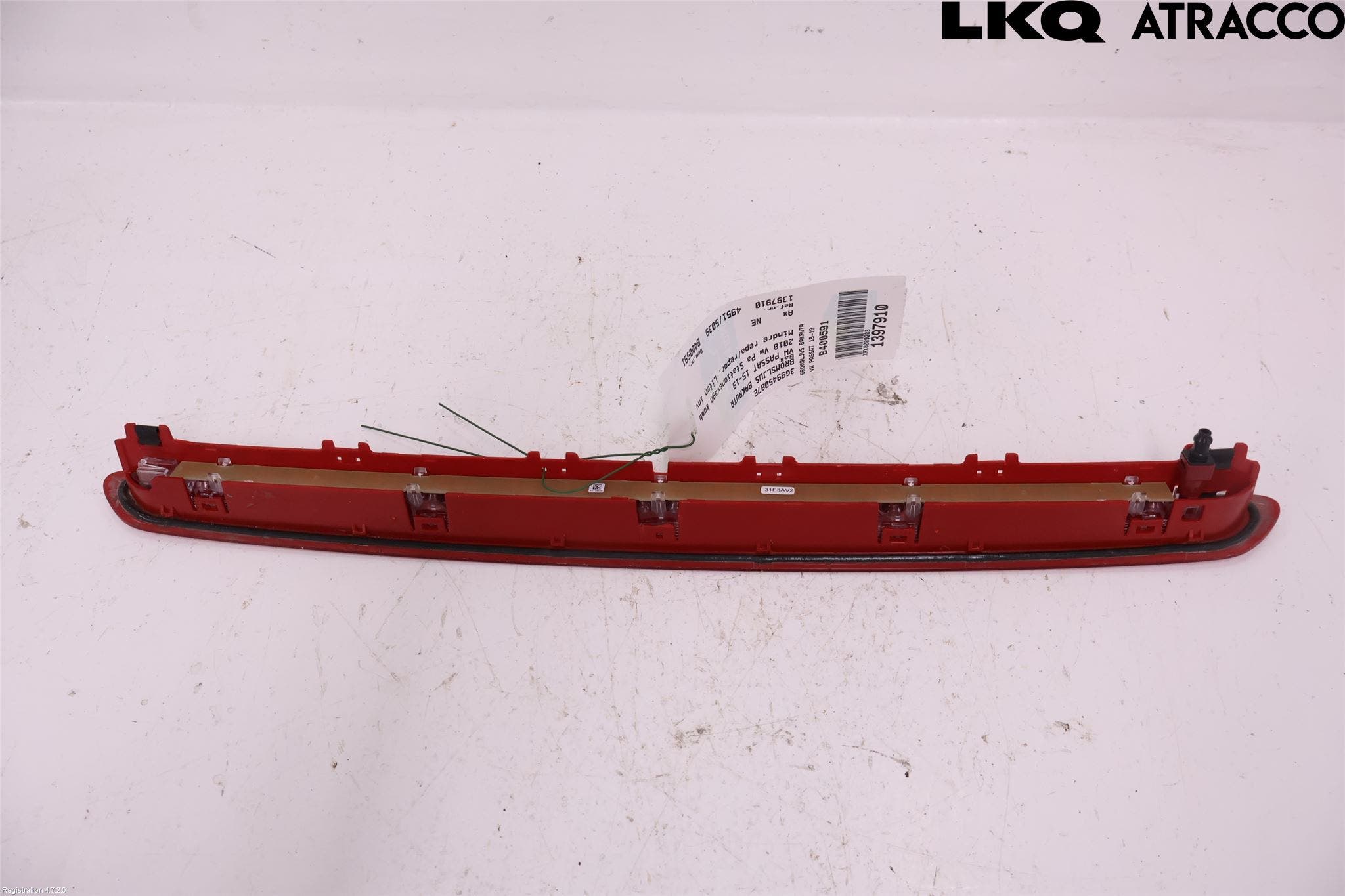 Volkswagen VW PASSAT 15-19 Bromsljus Bakruta