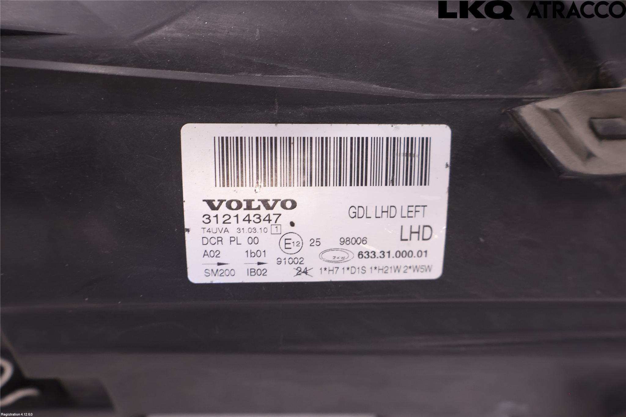 Volvo V70 08-13 Strålkastare Vänster
