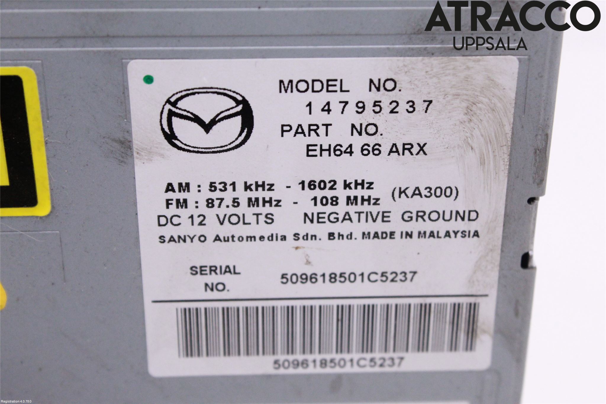 Mazda CX-7 Cd Radio - Multimediapanel