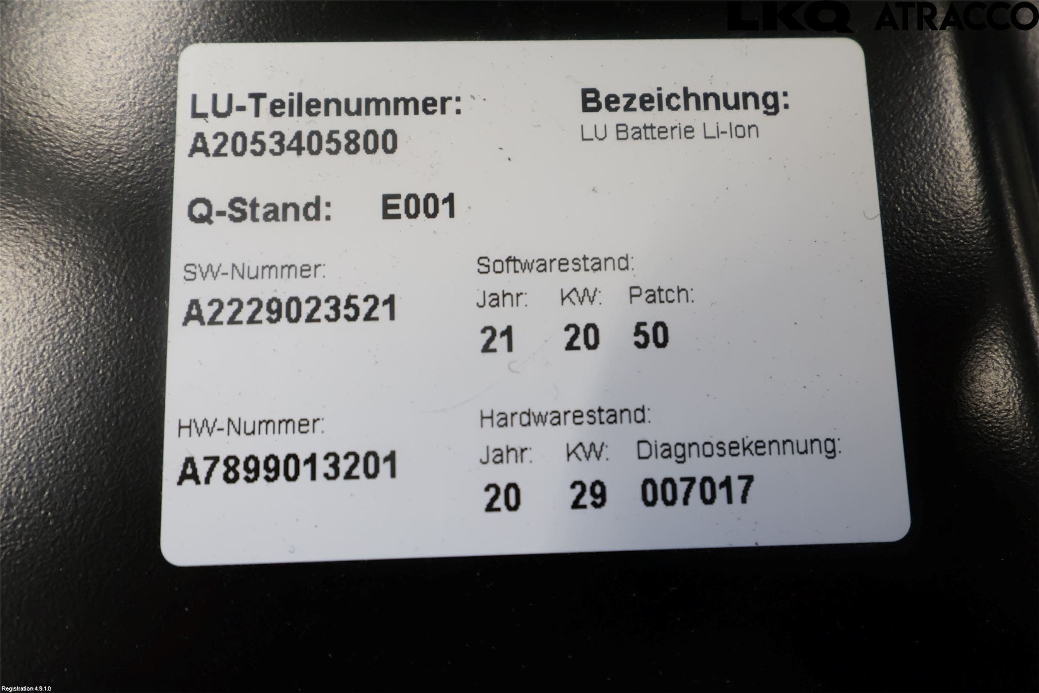 Mercedes-Benz MB E-KLASS (W213) 16-23 Batteri Högspänning