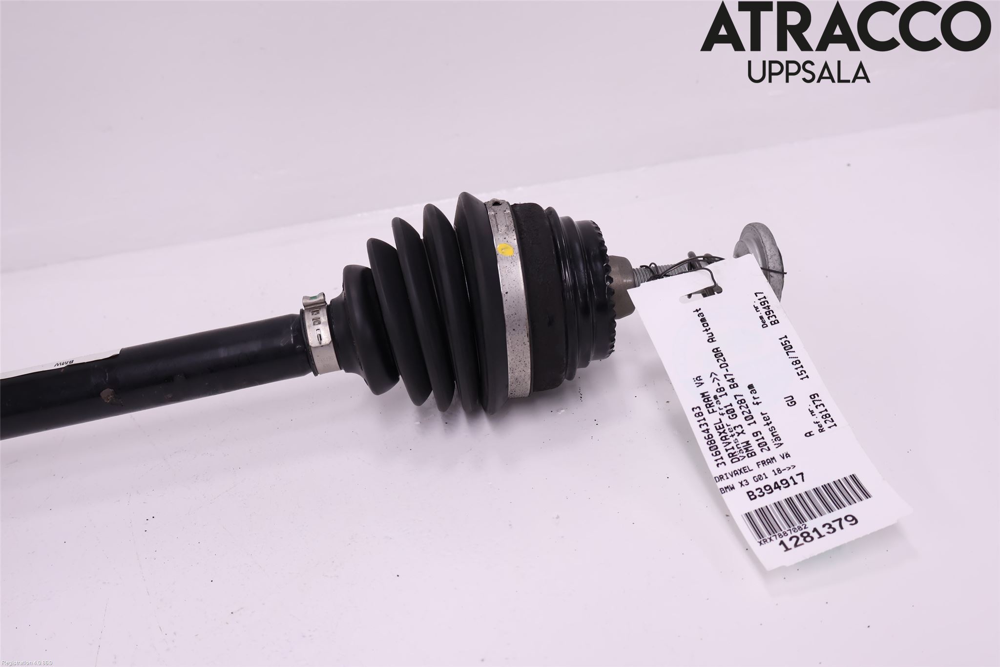 BMW X3 G01 18- Drivaxel Fram Vänster