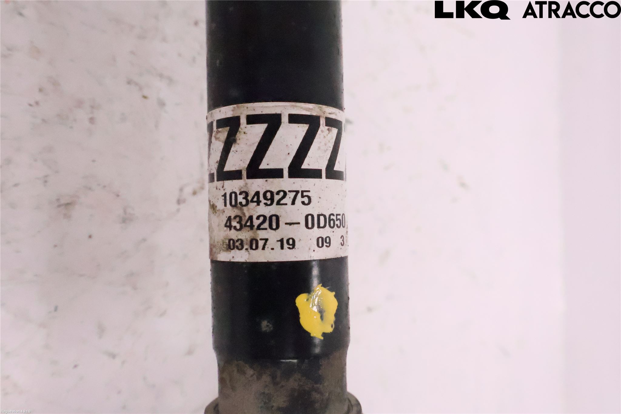 Toyota YARIS XP130 15-20 Drivaxel Fram Vänster