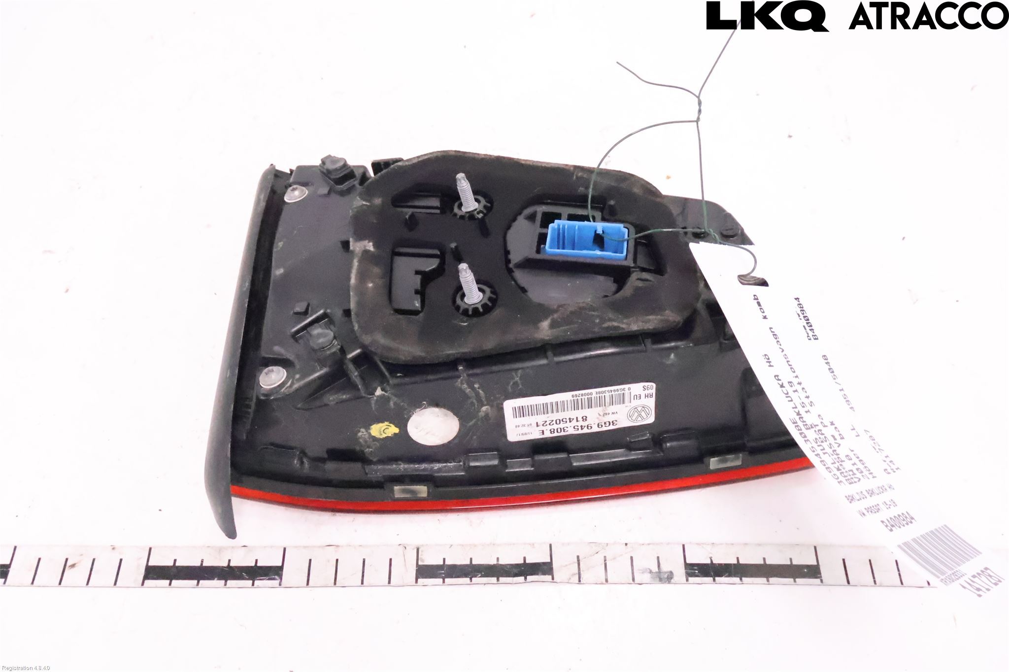 Volkswagen VW PASSAT 15-19 Bakljus Lucka Hö