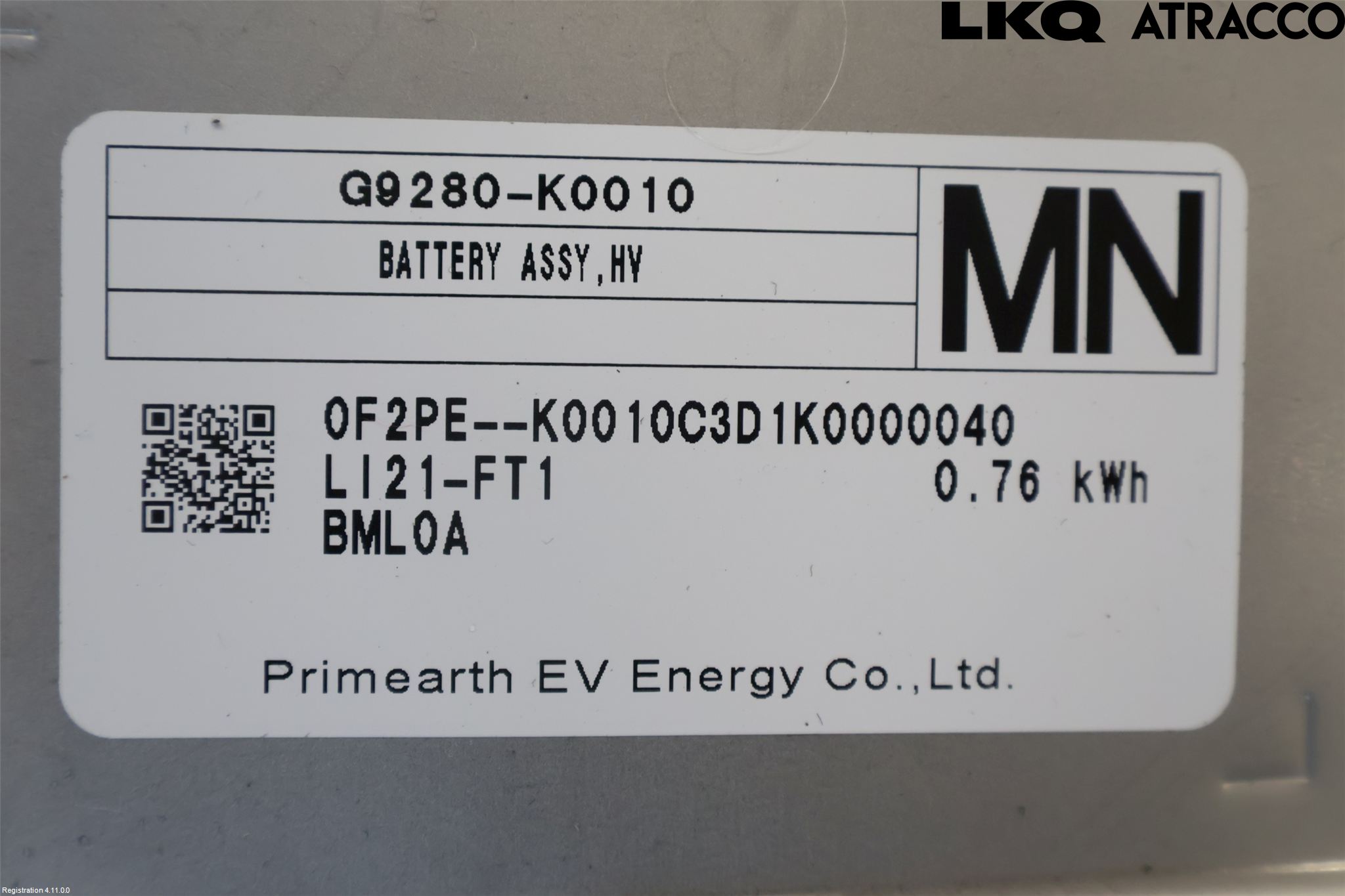 Toyota YARIS XP21 20- Batteri Högspänning