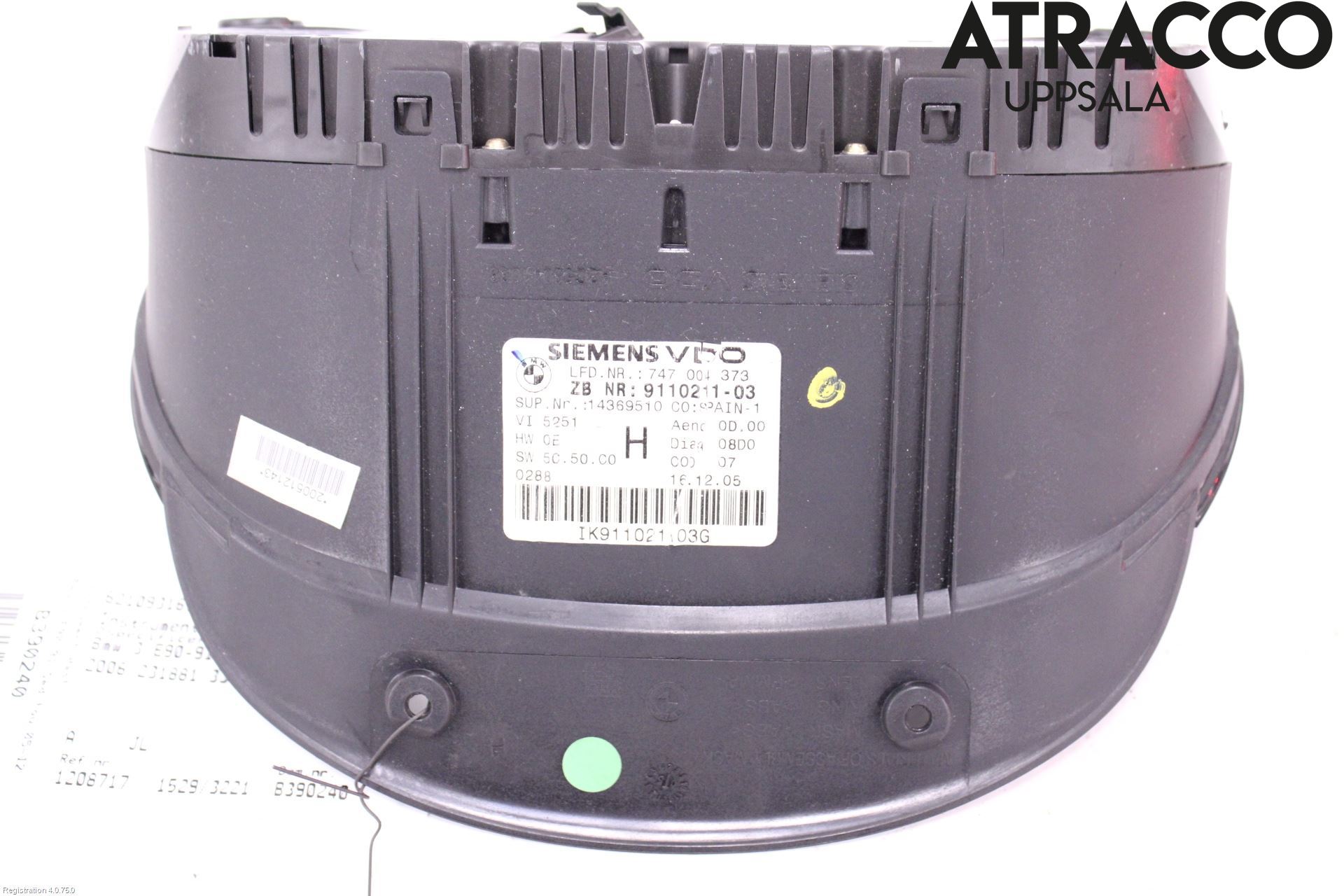 BMW 3 E90/91 SED/TOU 05-12 Instrument Hast