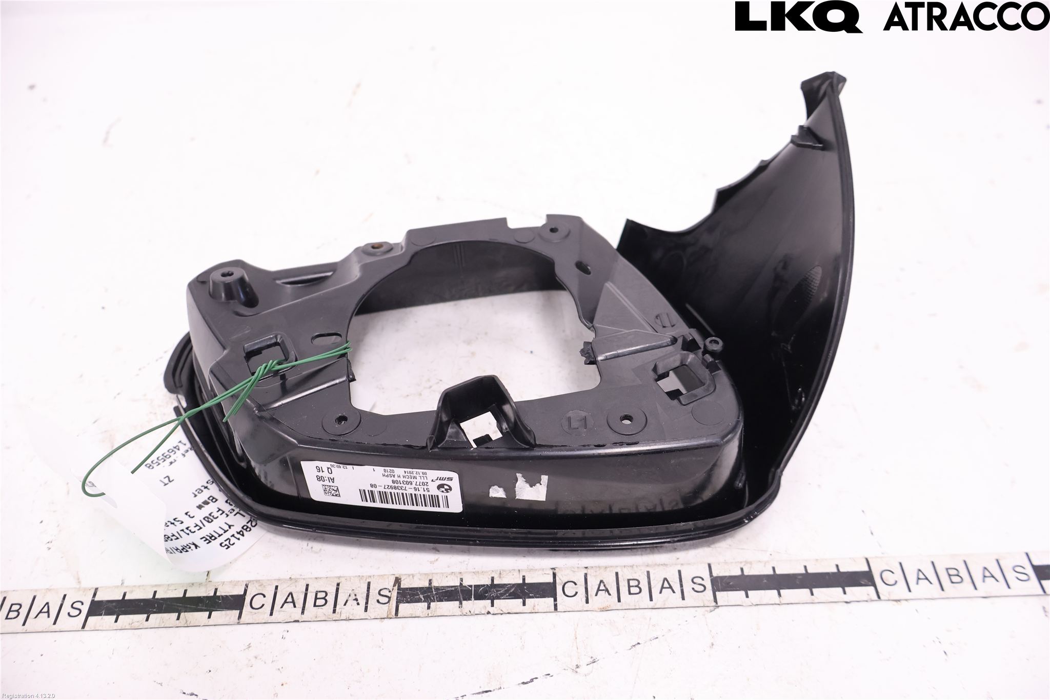 BMW 3 F30/F31/F80 12-19 Spegel Yttre Kåpa-Ram-Hus Vä